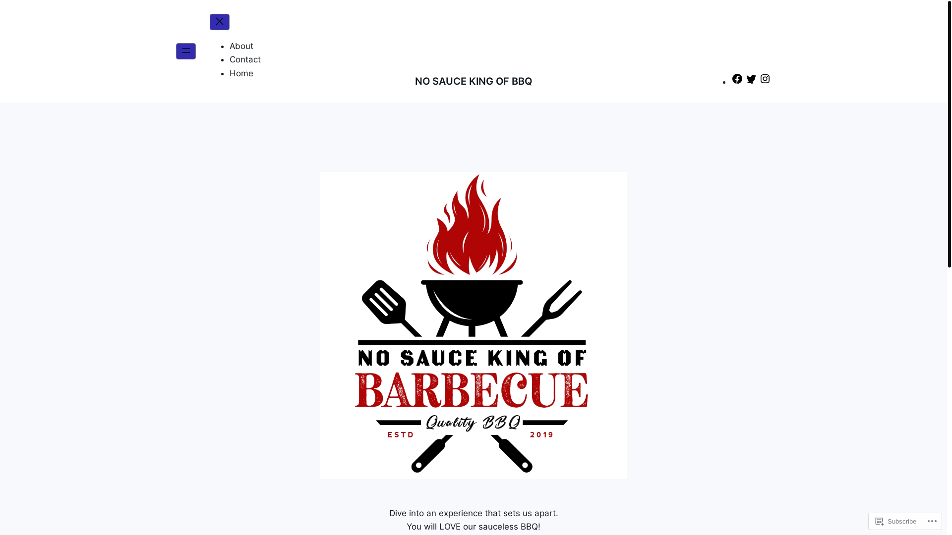 website screenshot of https://nosaucebbqking.com/