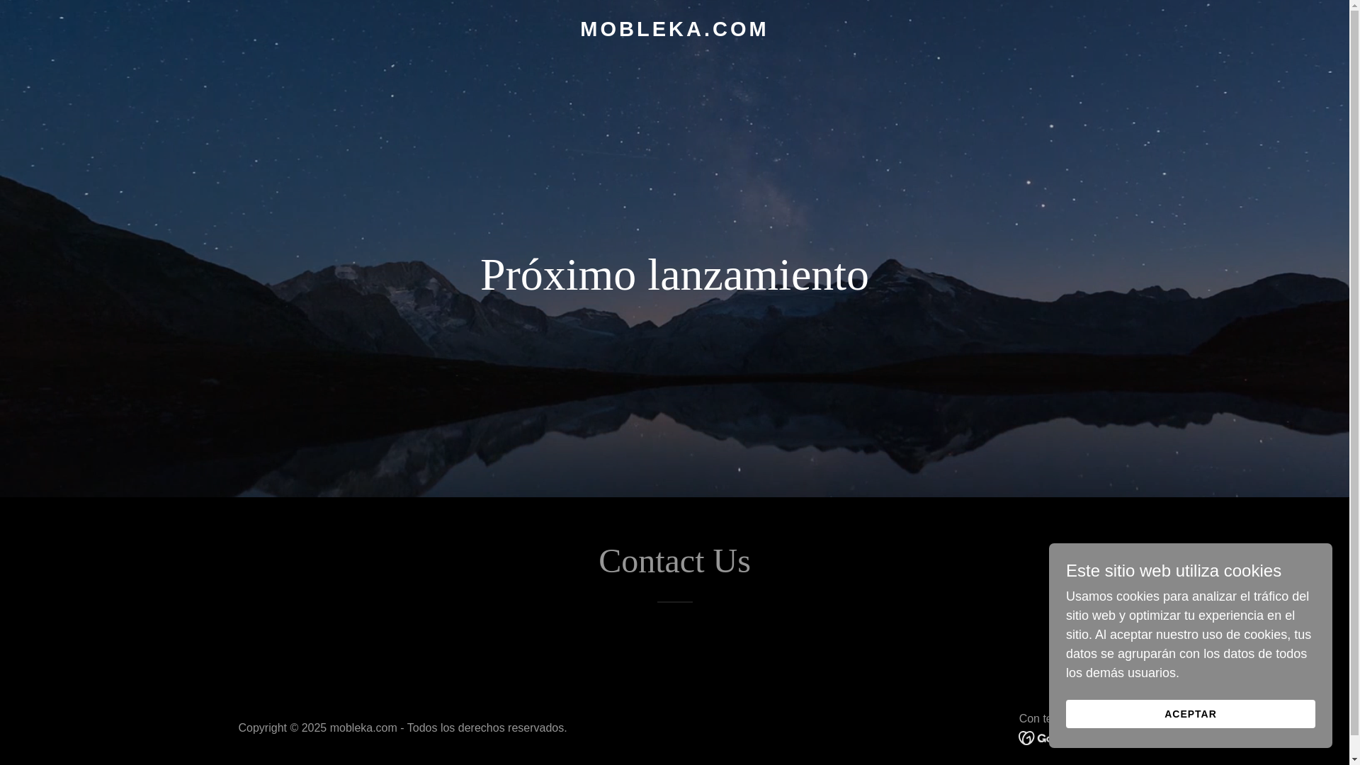 website screenshot of https://mobleka.com/