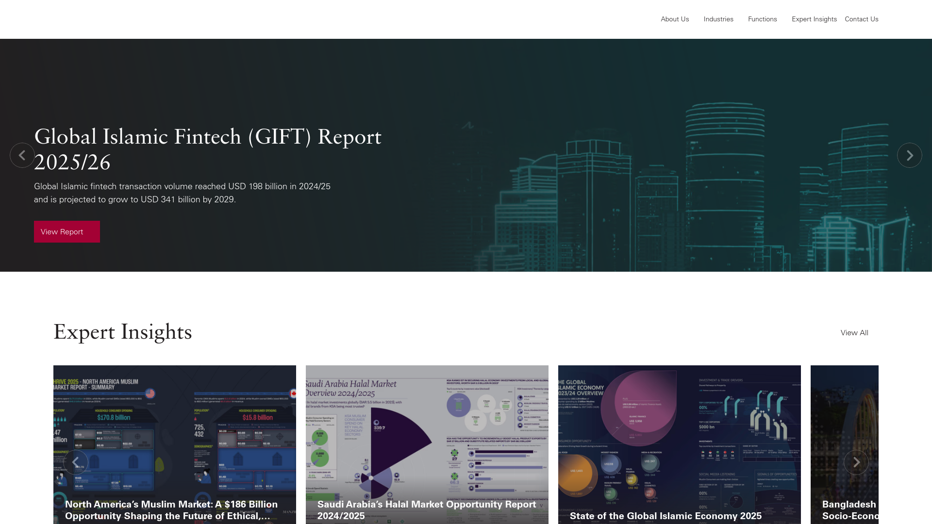 website screenshot of https://dinarstandard.org