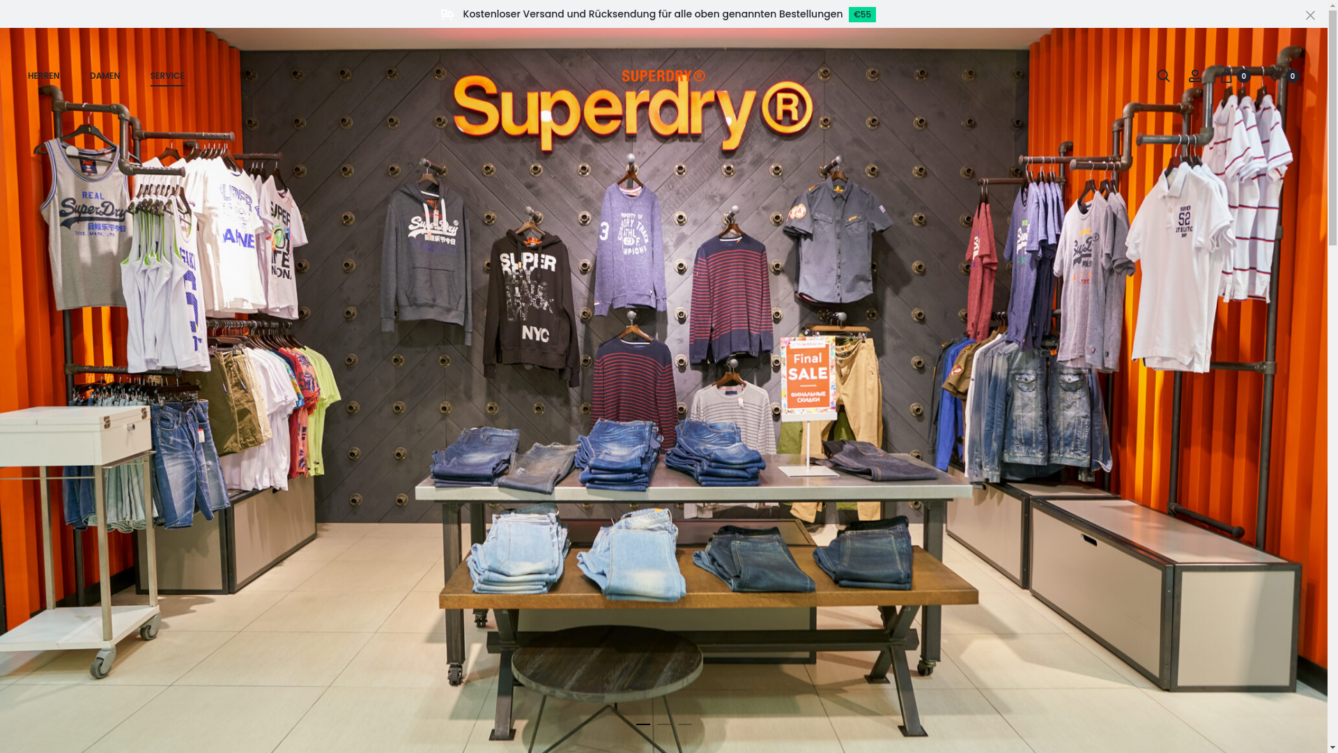 website screenshot of https://www.superdry.co.at/