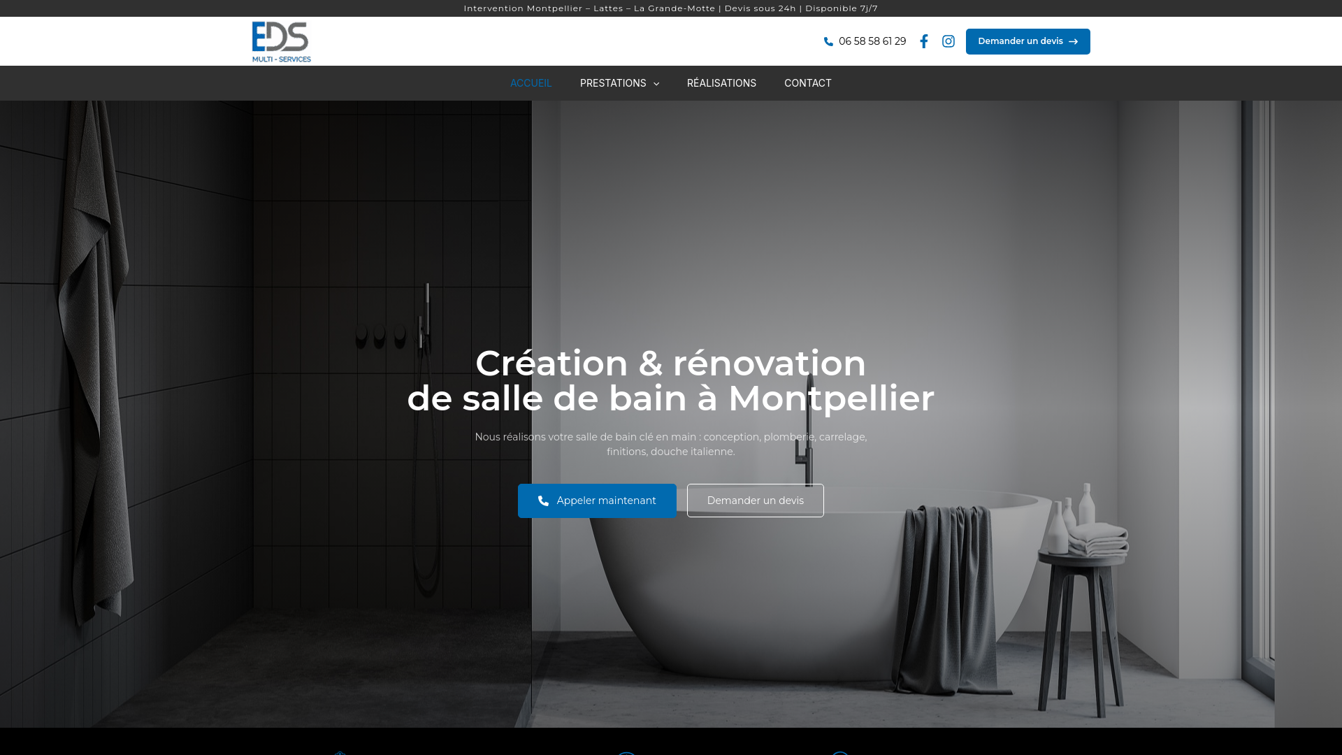 website screenshot of https://eds-multiservices.fr/