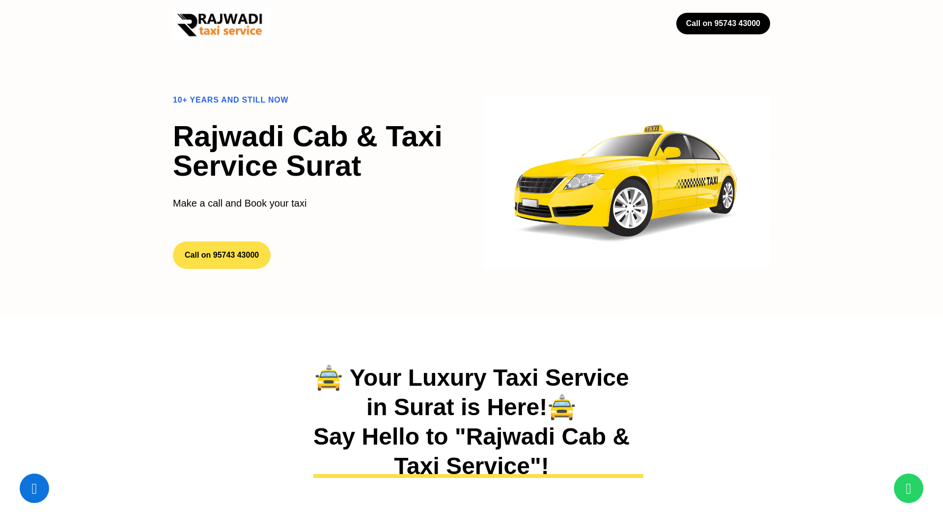 website screenshot of https://rajwaditaxi.com/