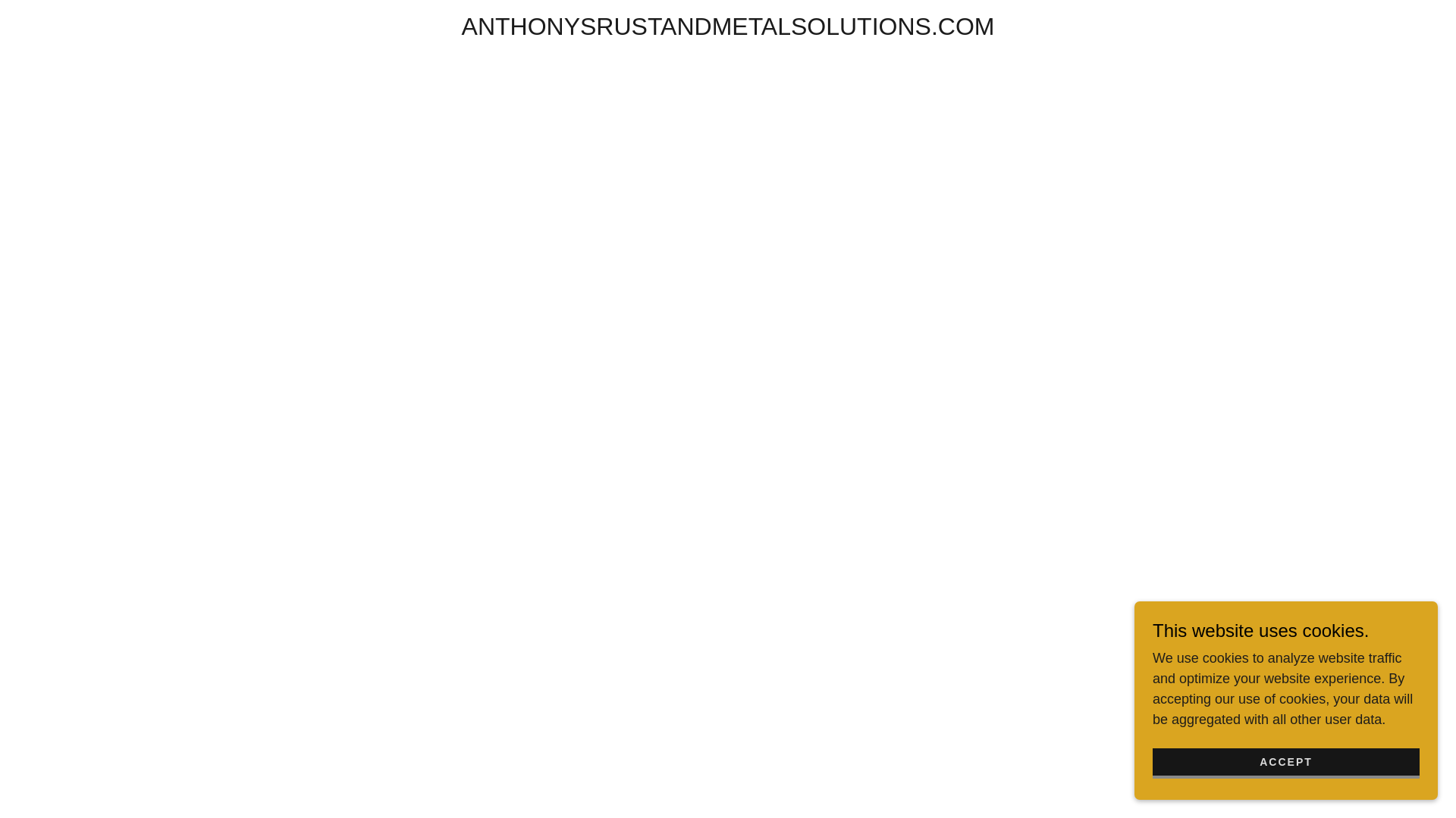 website screenshot of https://anthonysrustandmetalsolutions.com