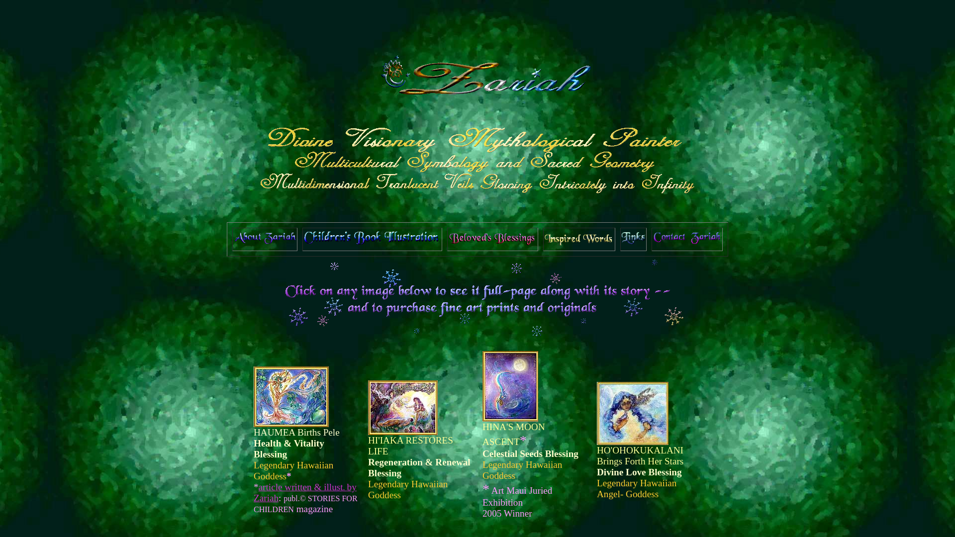 website screenshot of https://zariahart-site.pages.dev/