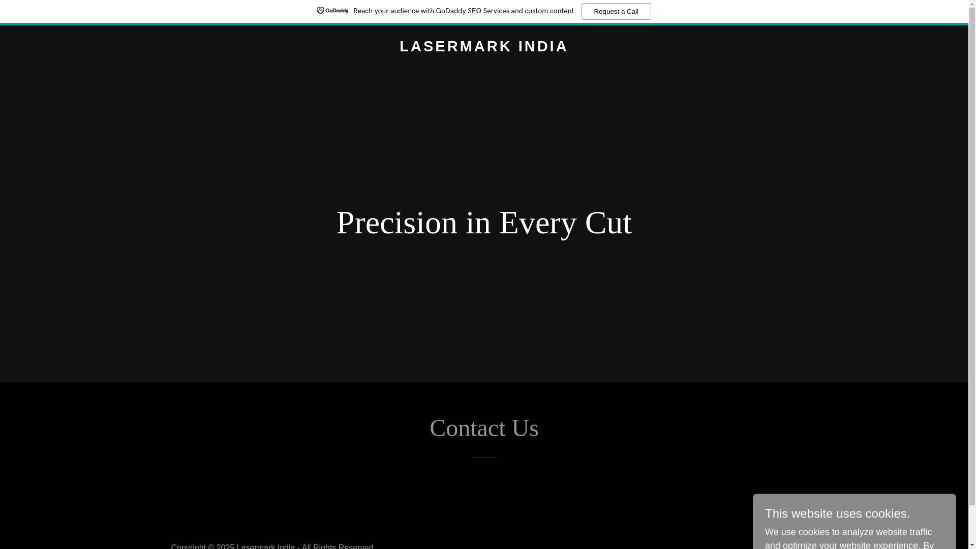 website screenshot of https://lasermarkindia.in/