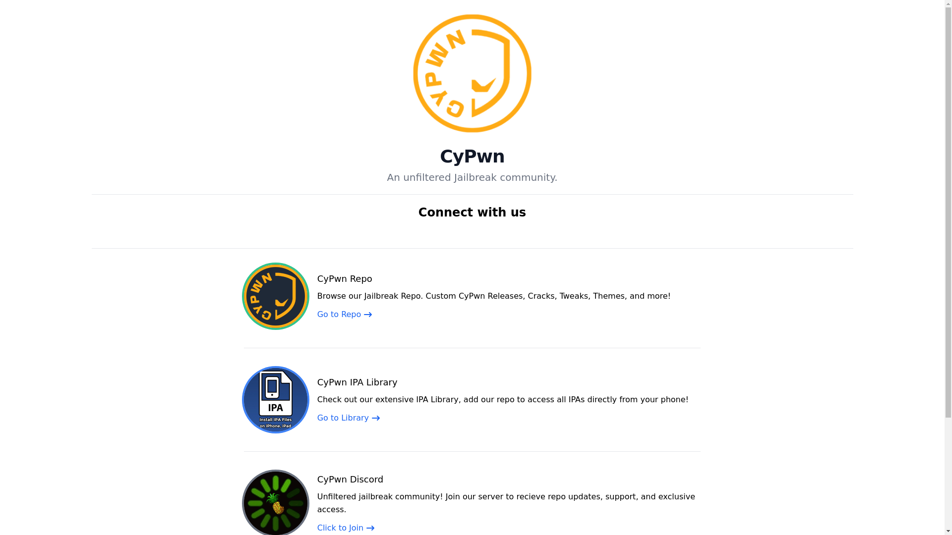 website screenshot of https://cypwn.xyz
