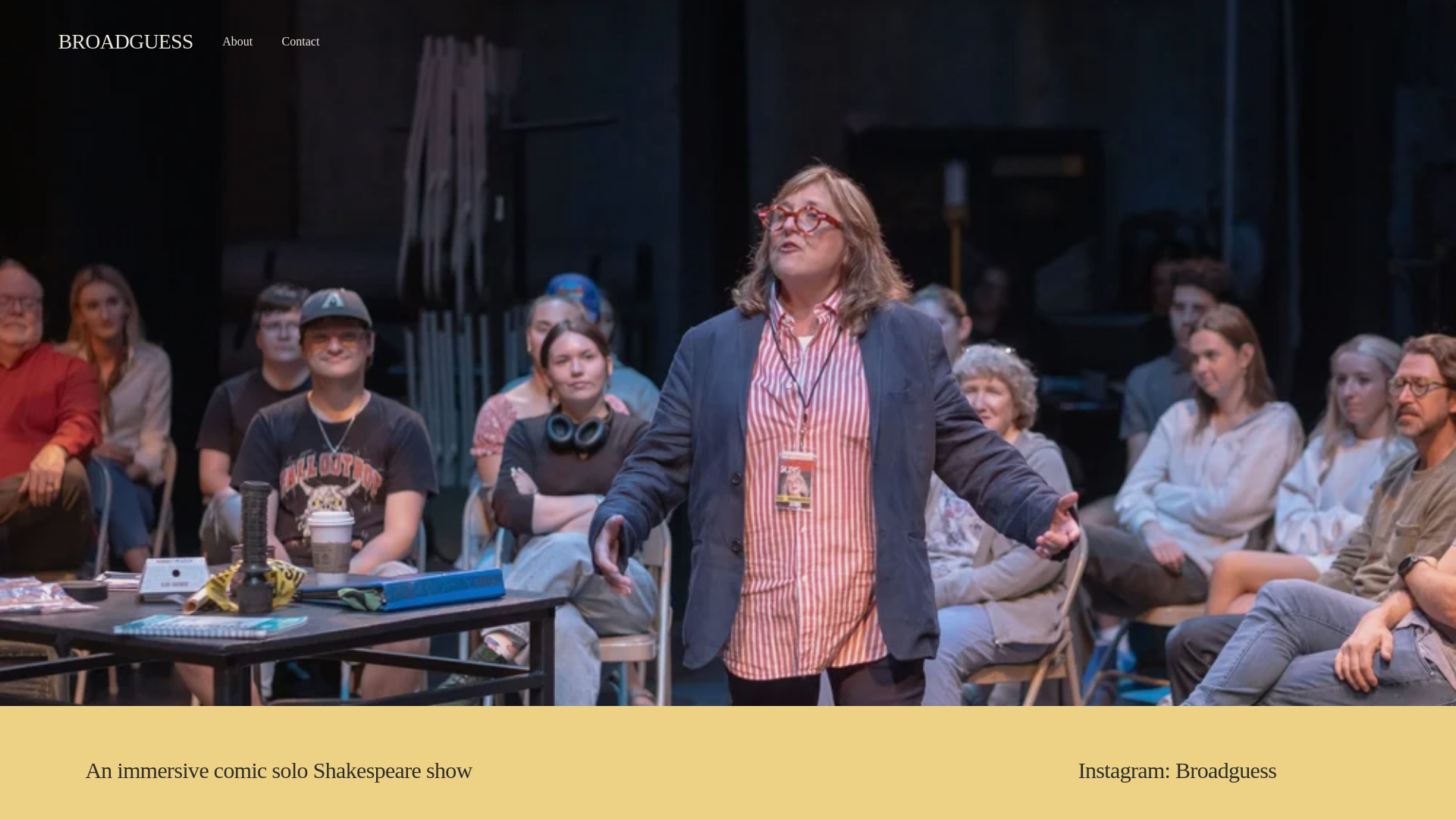 website screenshot of https://broadguess.com