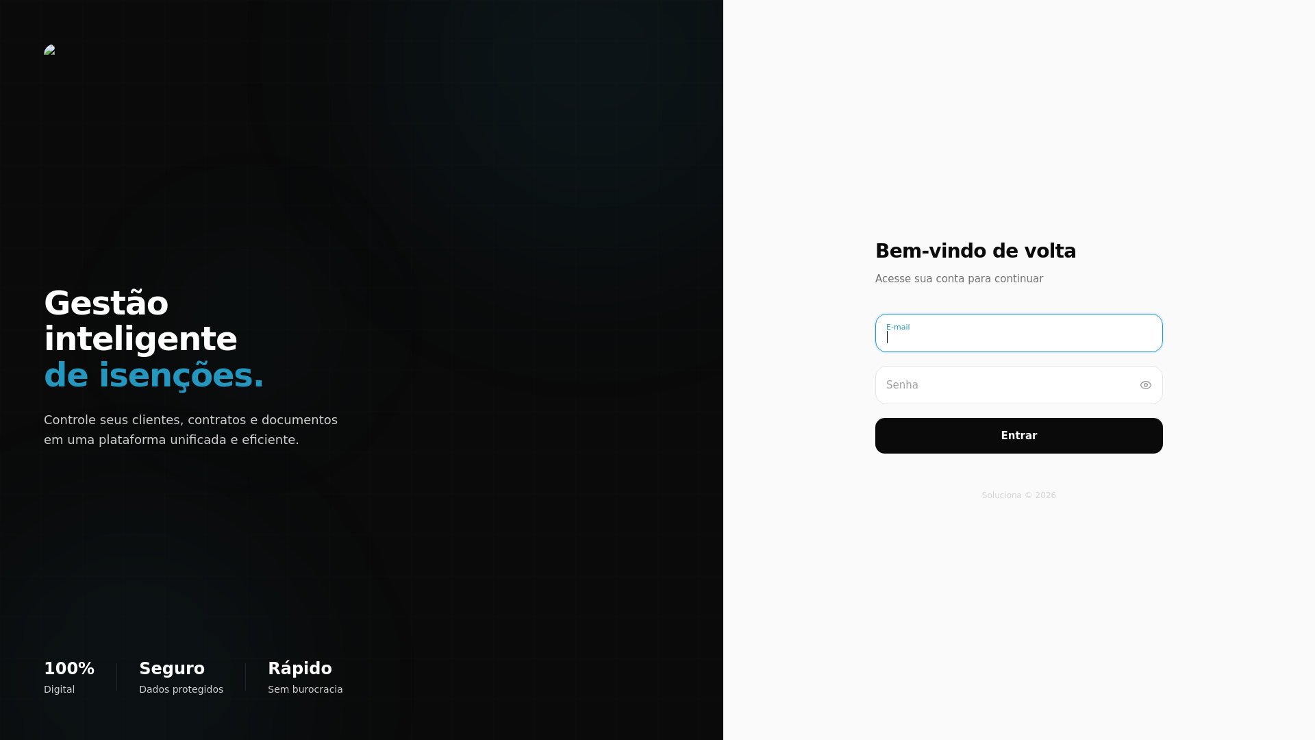 website screenshot of https://solucionaisencoespcd.com.br