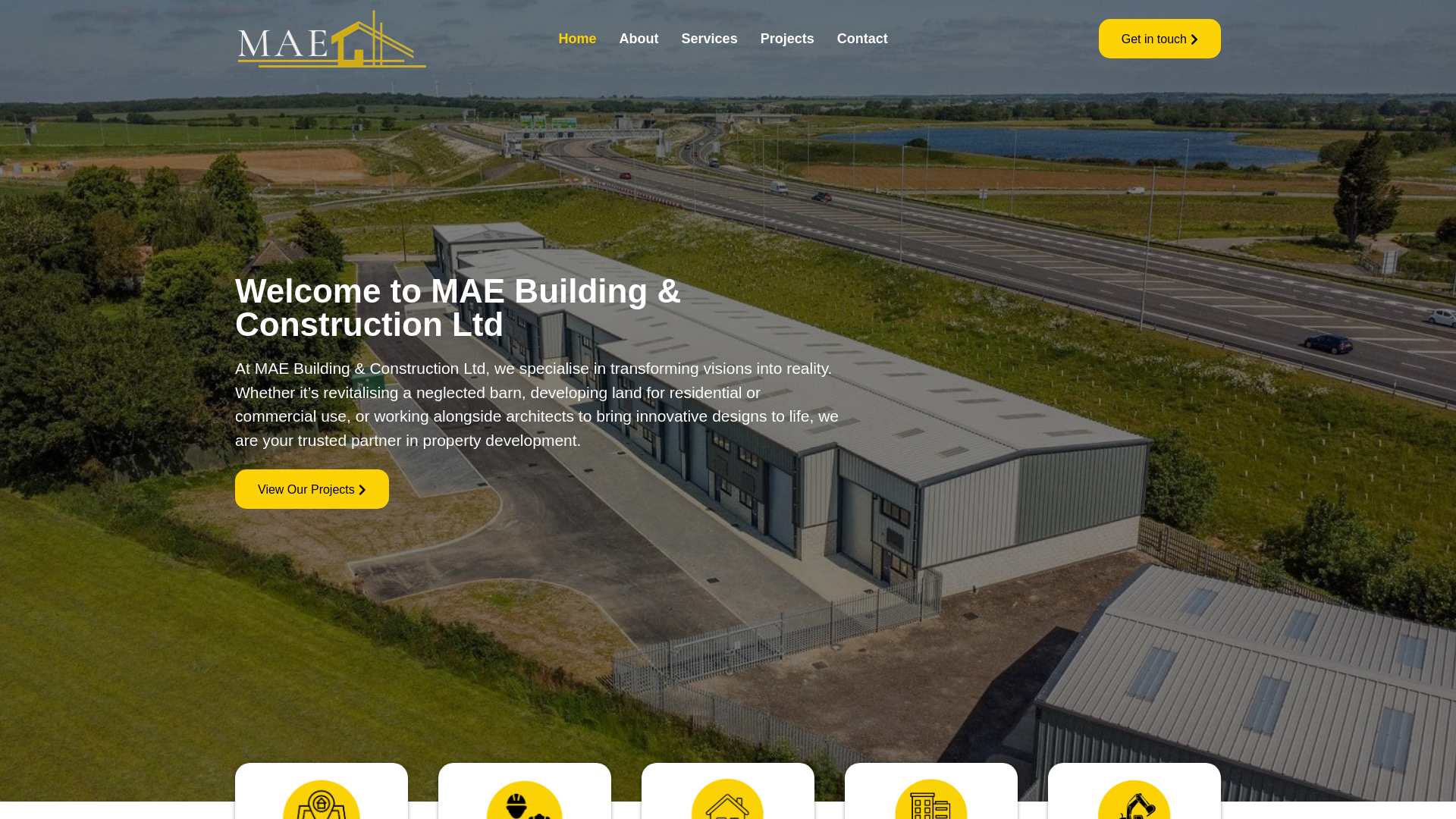 website screenshot of https://maelimited.com