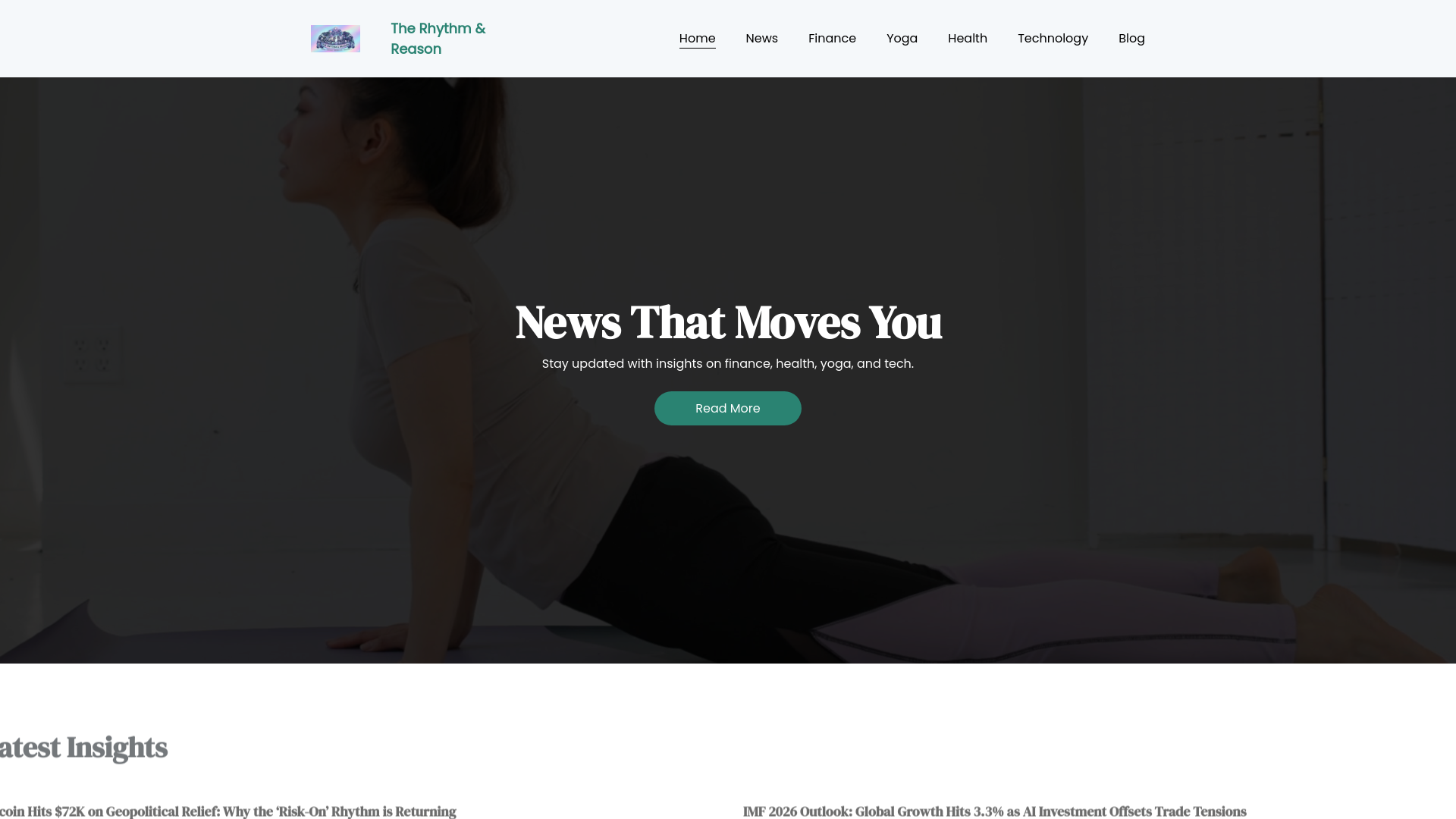 website screenshot of https://therhythmandreason.com/