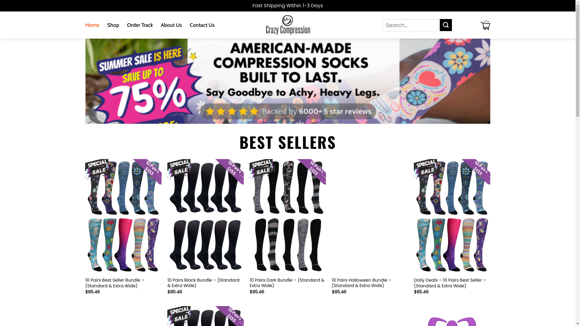 website screenshot of https://halocrazycompression.shop/