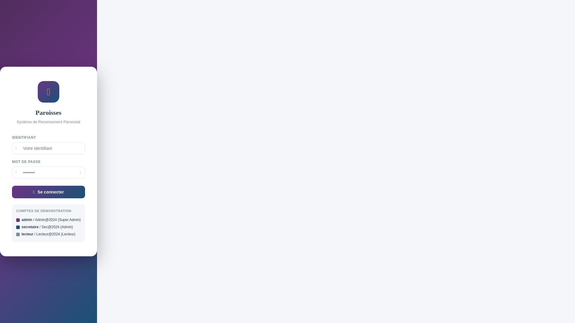 website screenshot of https://eglises-paroissiales.pages.dev/