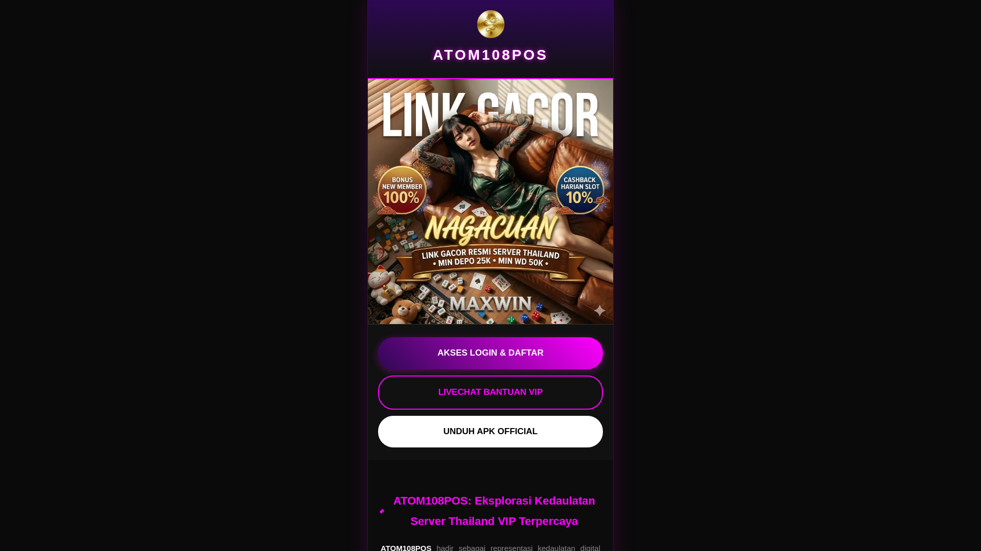 website screenshot of https://atom108pos.shop/