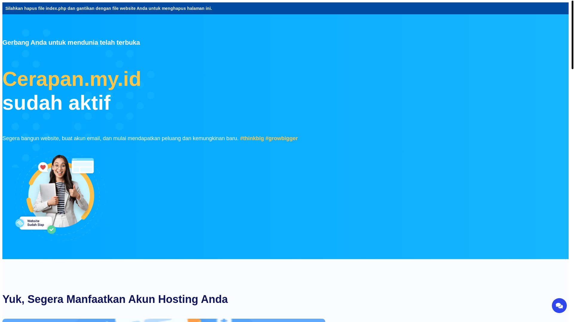 website screenshot of https://cerapan.my.id/