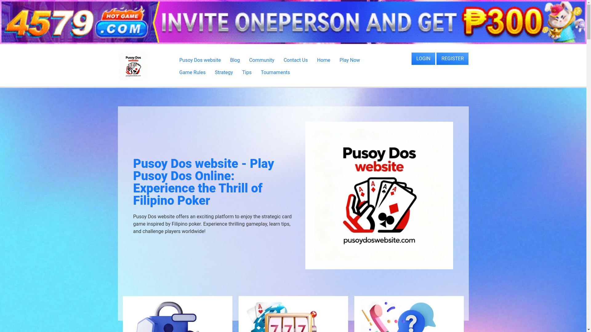 website screenshot of https://pusoydoswebsite.com/