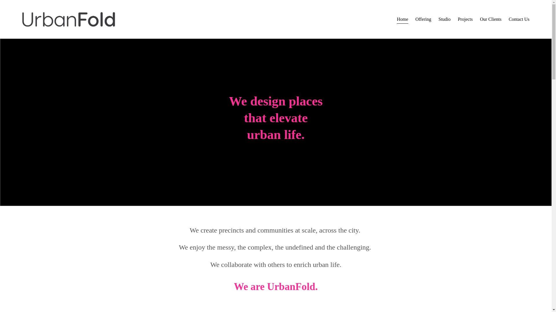 website screenshot of https://urbanfold.online/
