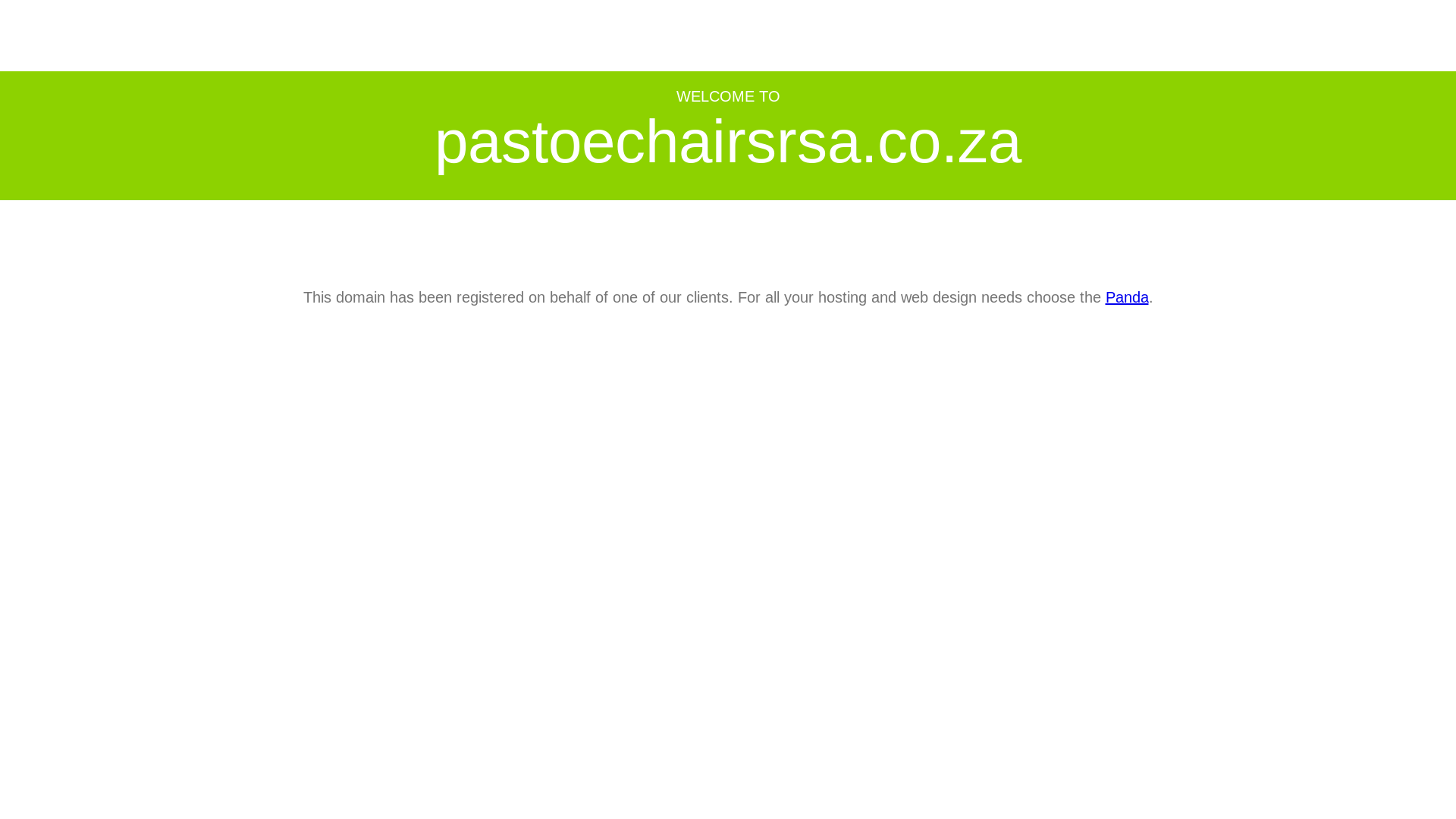 website screenshot of https://pastoechairsrsa.co.za/