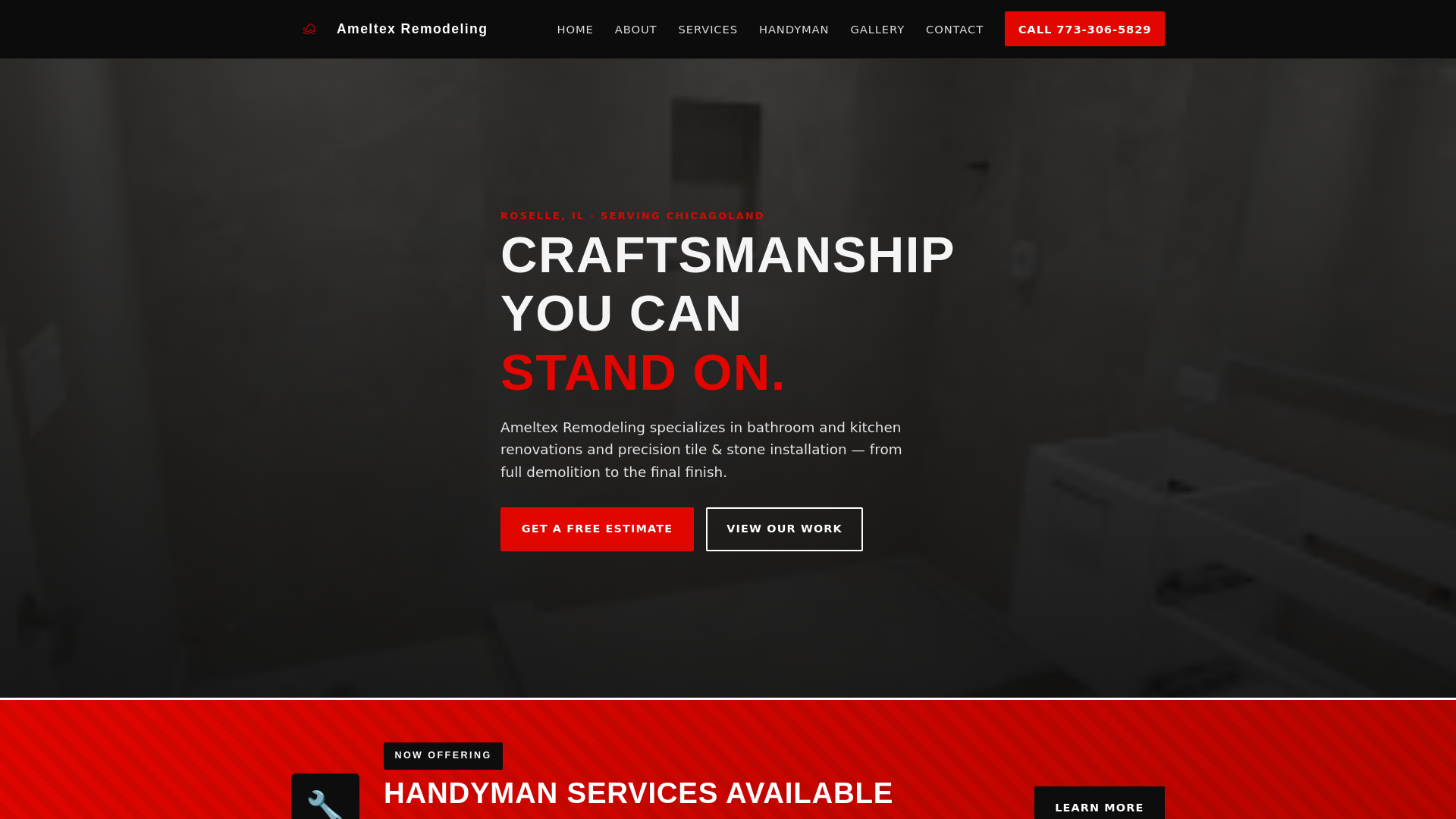 website screenshot of https://ameltexdemo.pages.dev/