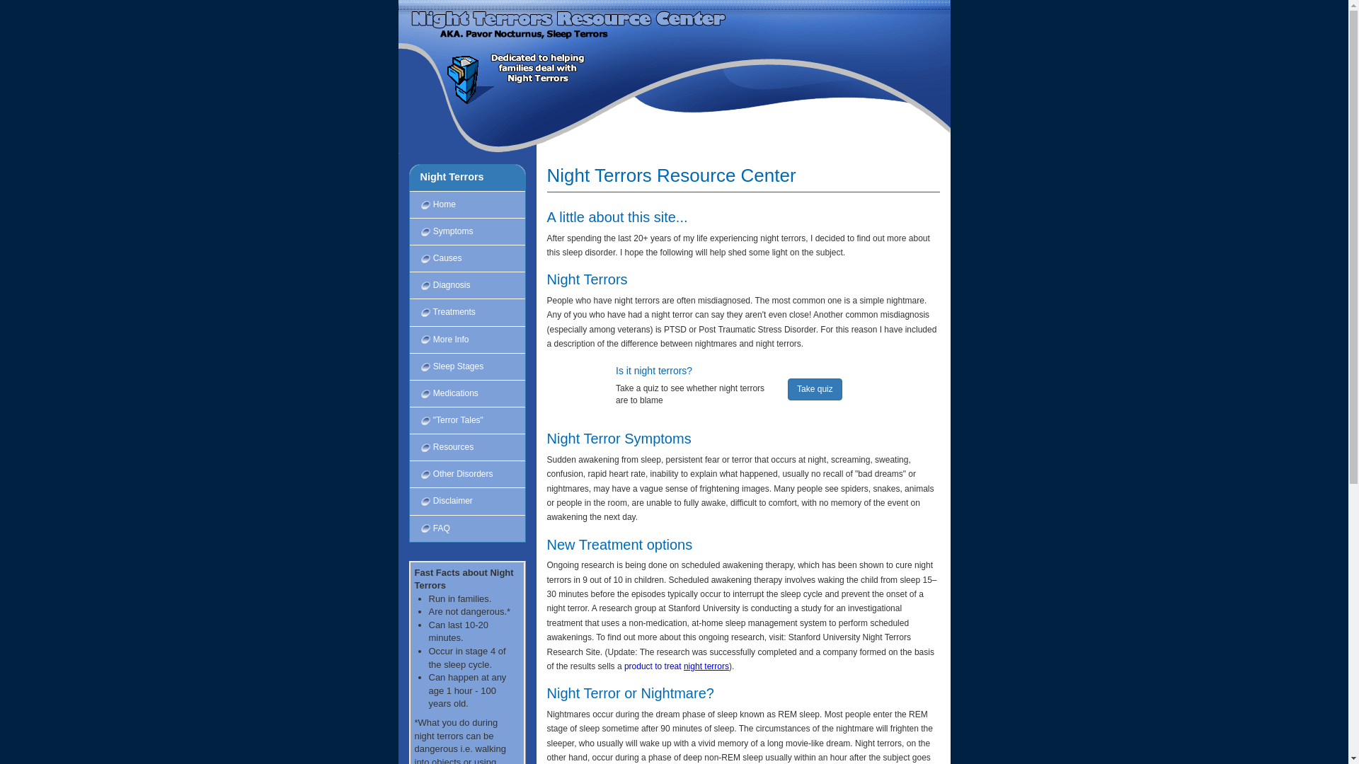 website screenshot of https://night-terror.org/