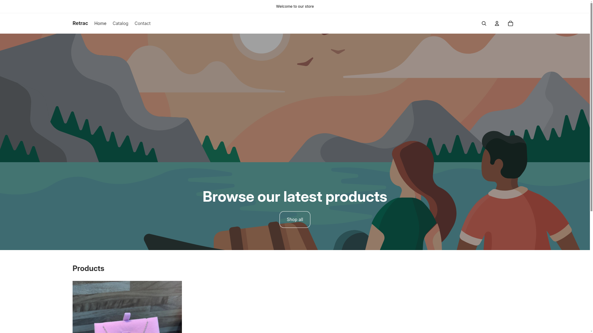 website screenshot of https://retracjewels.com/