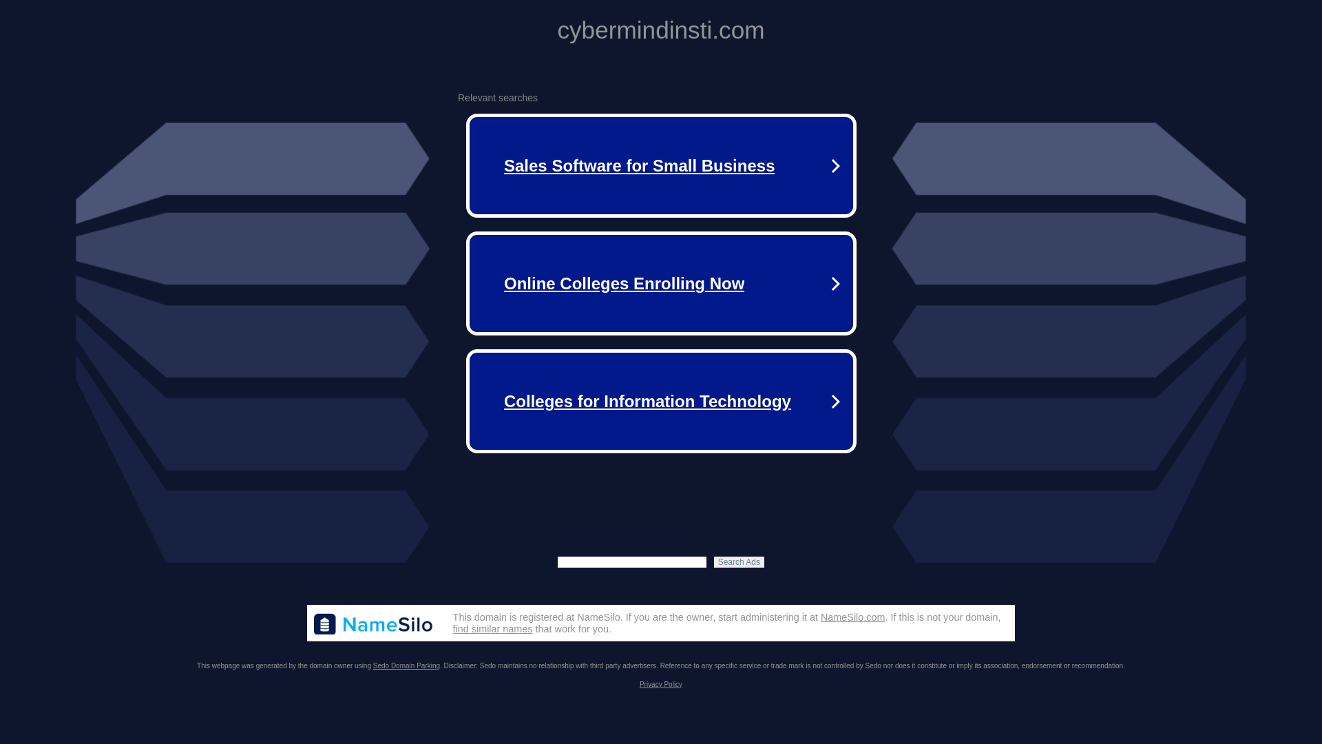 website screenshot of https://cybermindinsti.com/