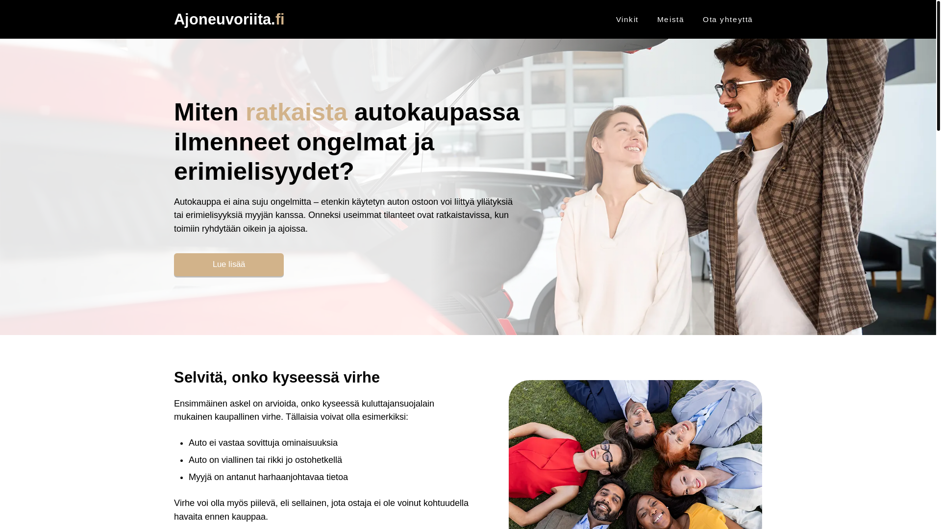 website screenshot of https://hankintavalitus.fi/