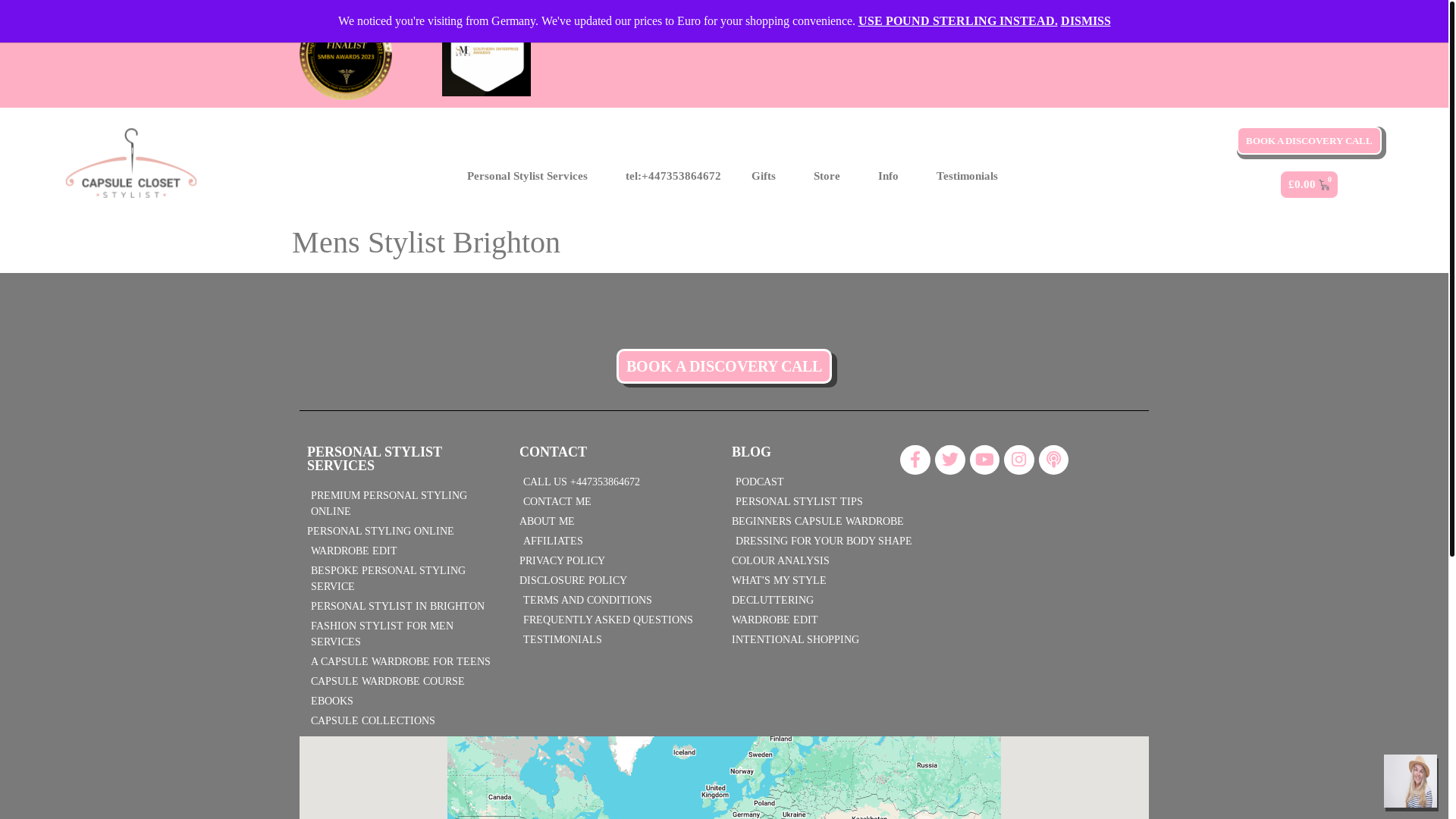website screenshot of https://mensstylistbrighton.com/