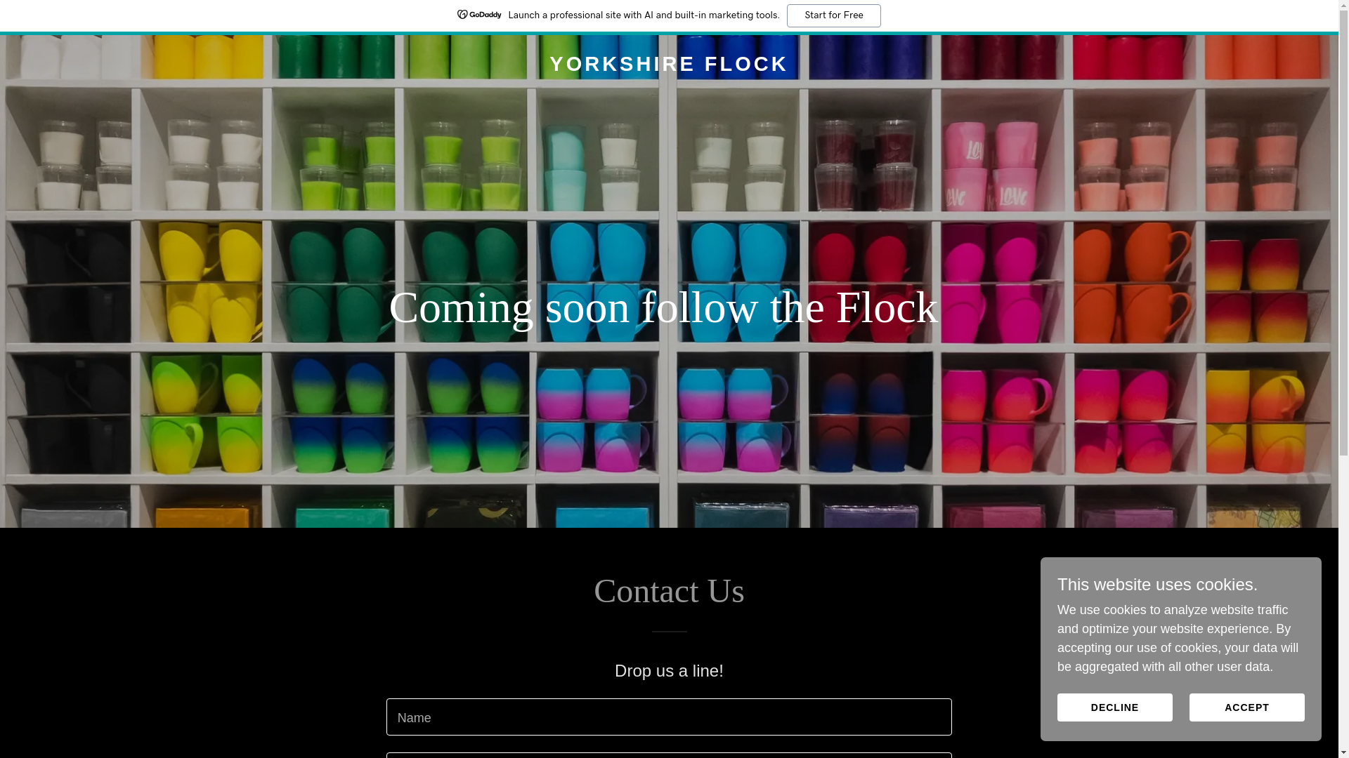 website screenshot of https://yorkshireflock.com/