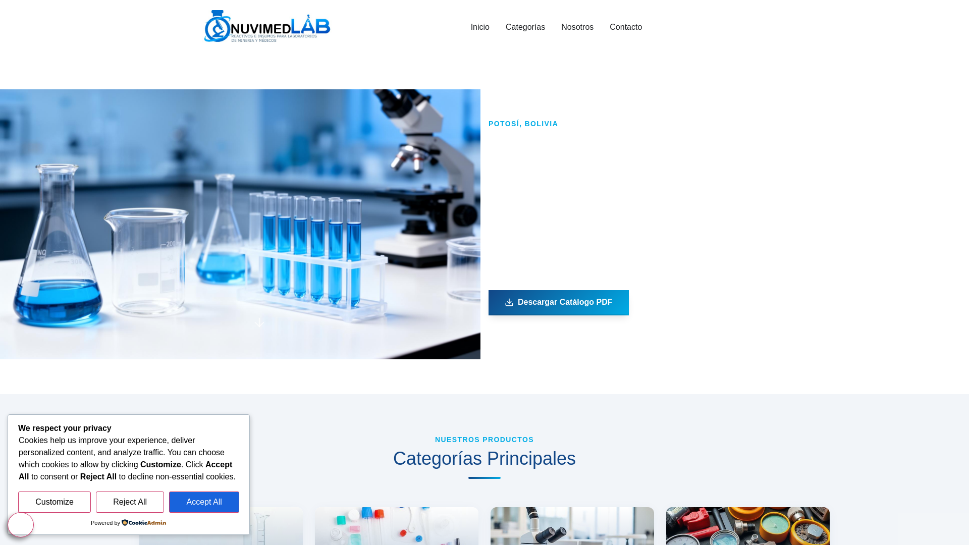 website screenshot of https://nuvimedlab.com/