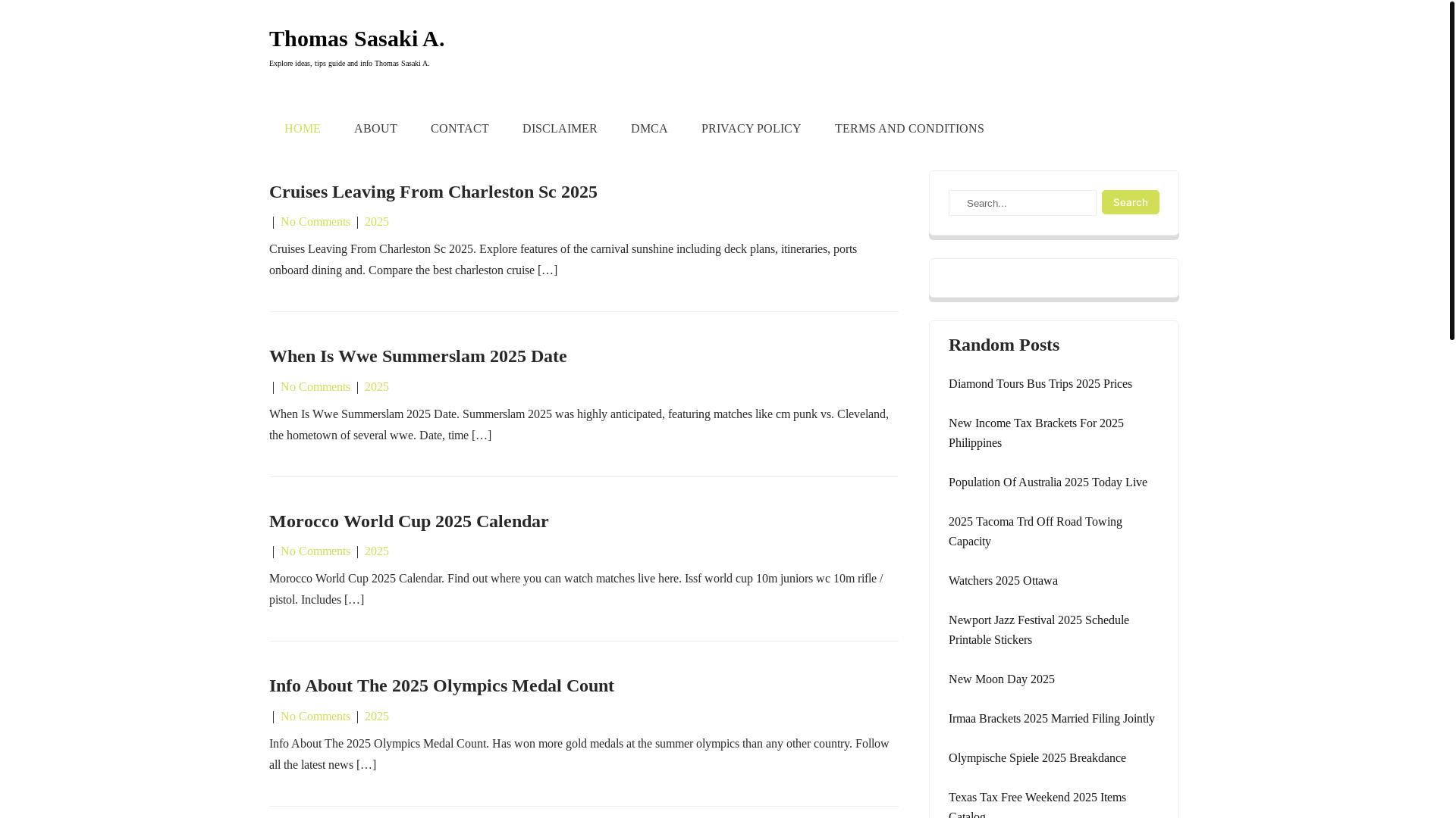 website screenshot of https://thomassasakia.pages.dev/