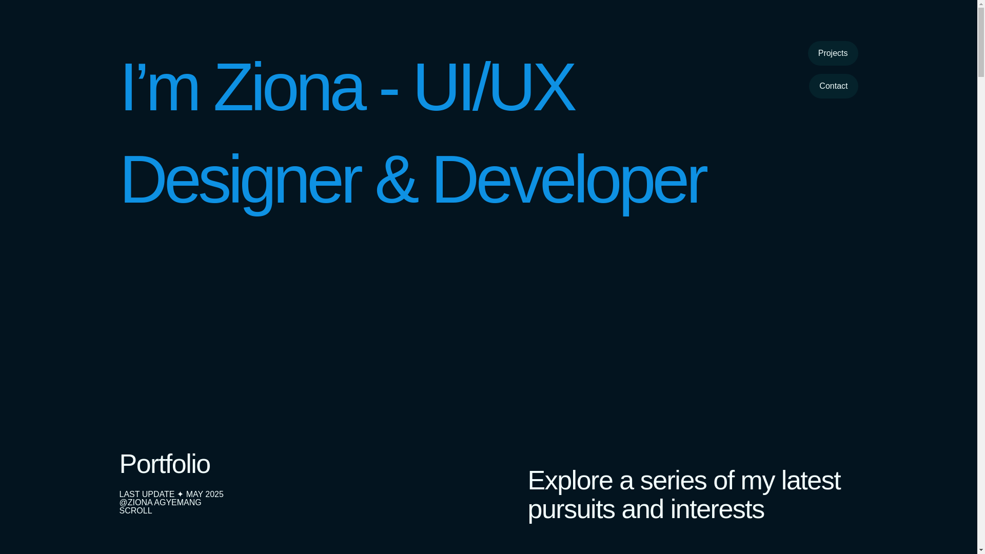 website screenshot of https://ziona-agyemang.org/