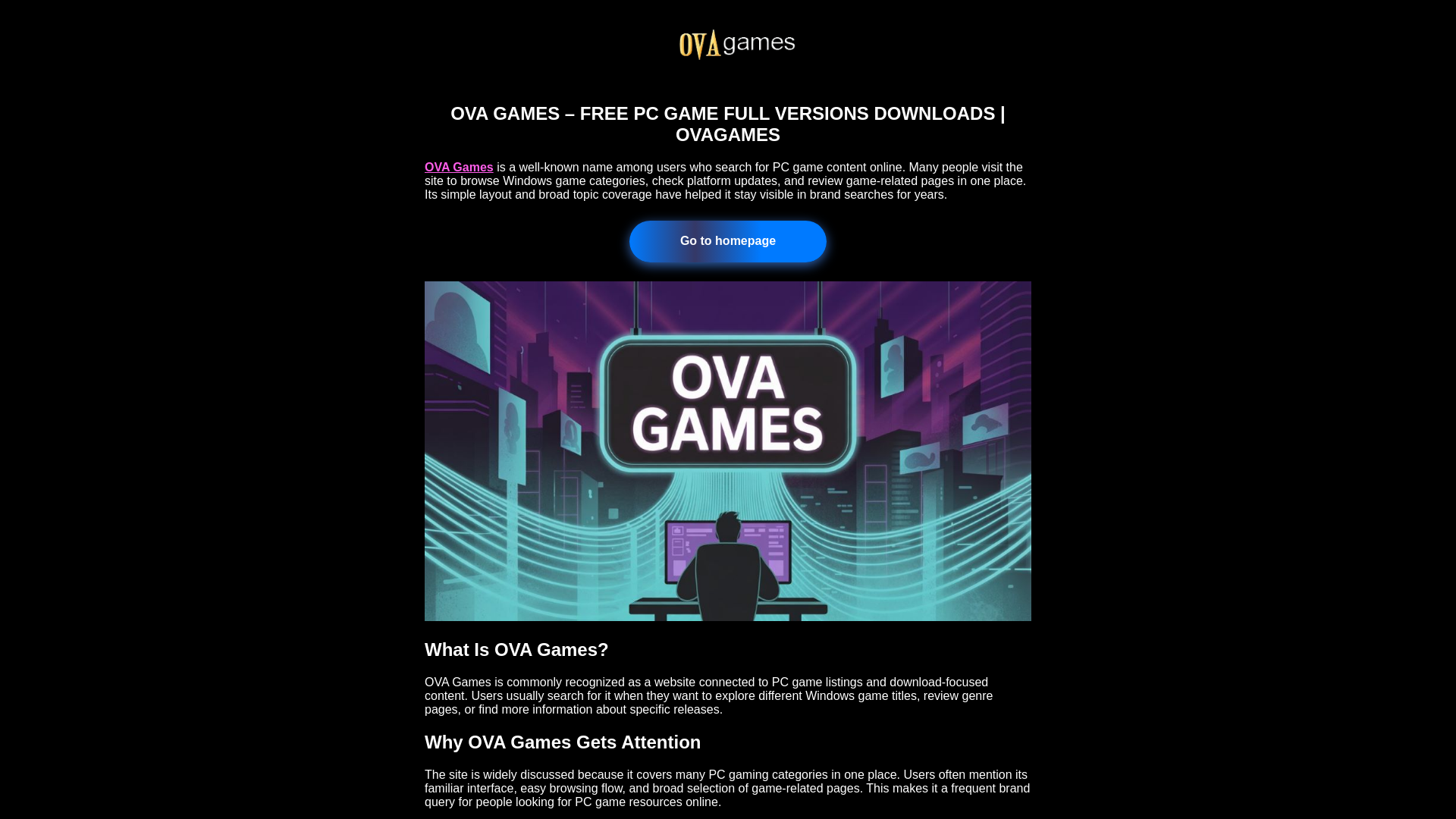 website screenshot of https://ovagames-cv-0jj.pages.dev/