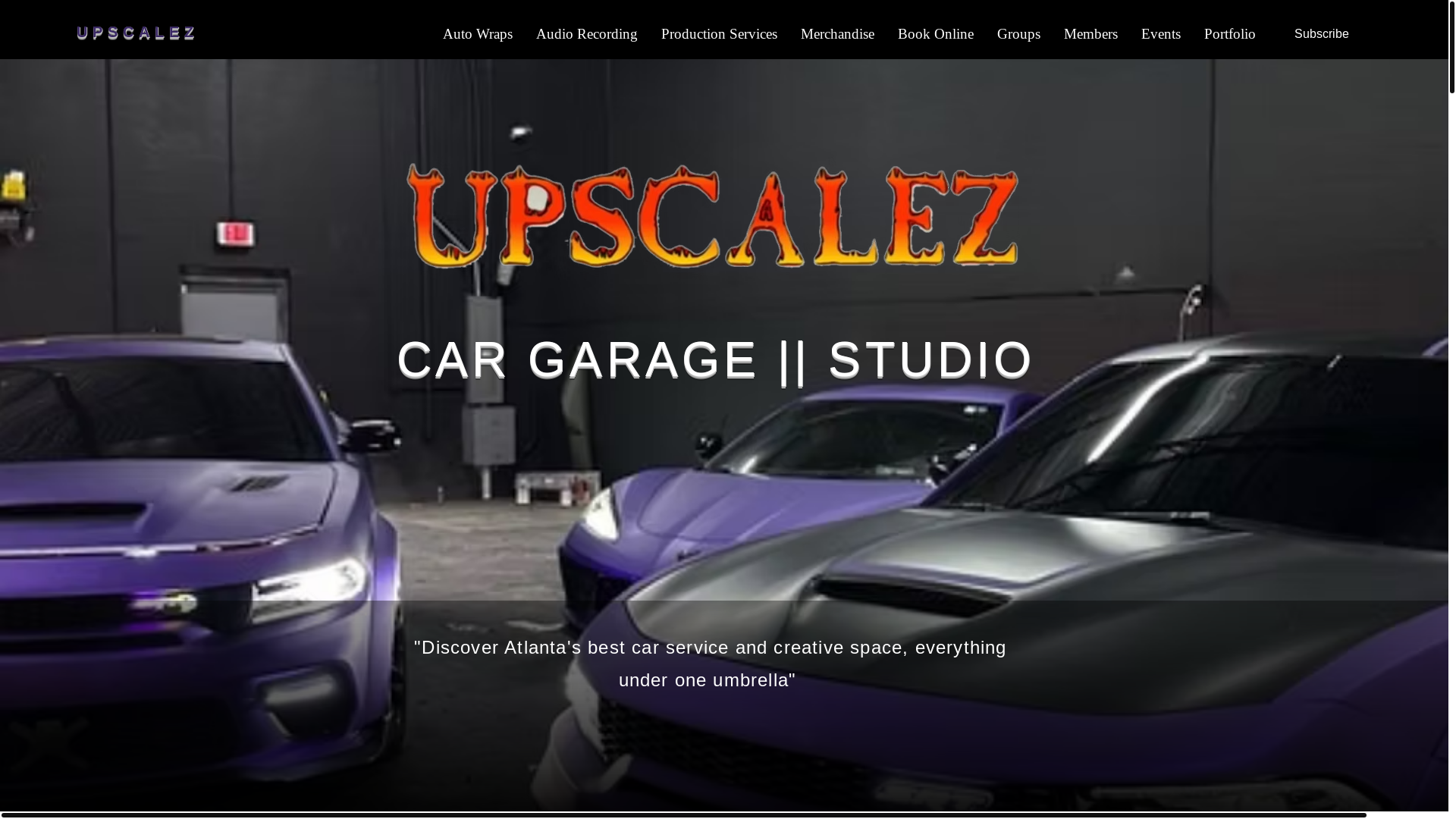 website screenshot of https://upscalesz.com/