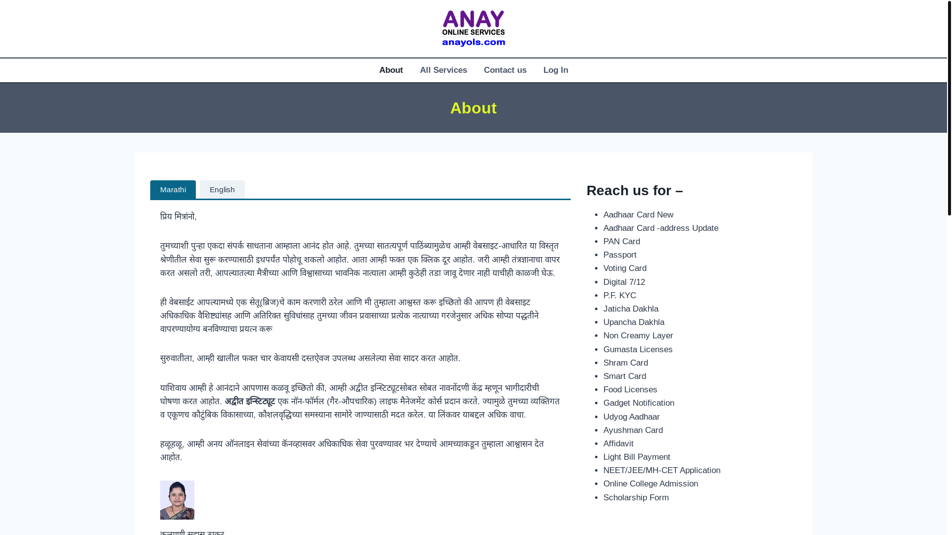 website screenshot of https://anayols.com/