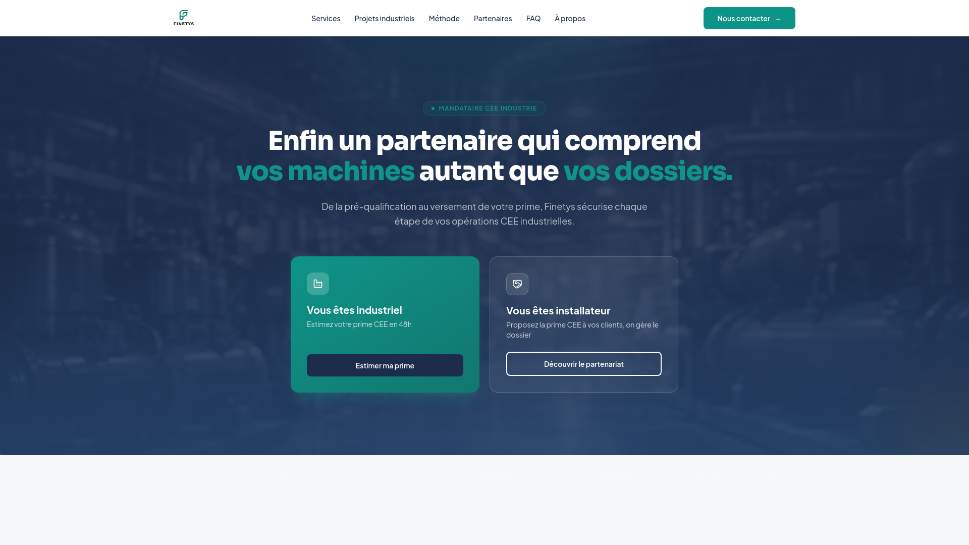 website screenshot of https://finetys-website.pages.dev/