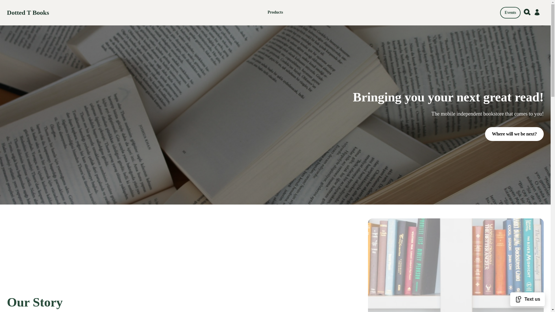 website screenshot of https://dottedtbooks.com/