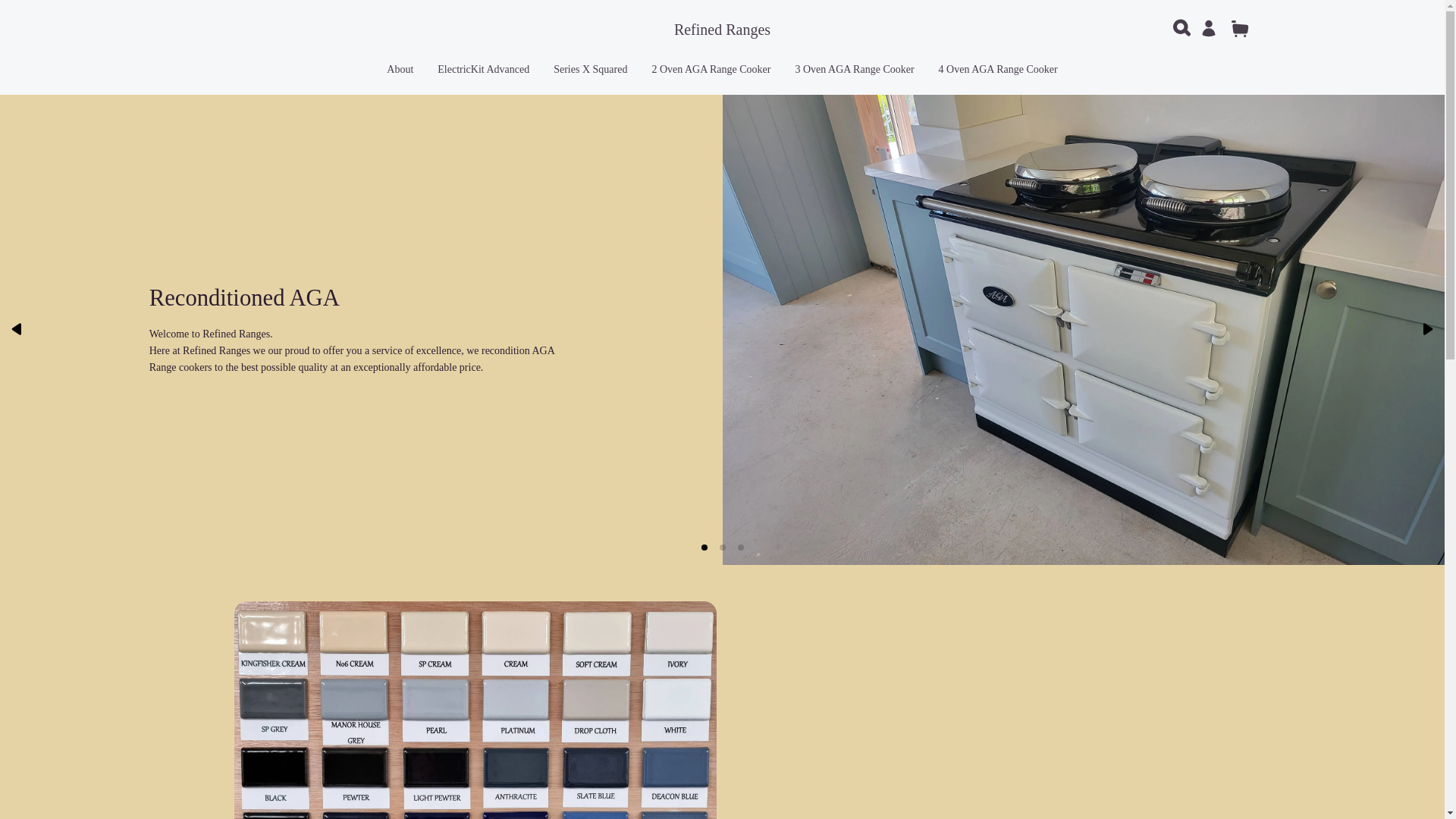 website screenshot of https://refinedranges.kitchen/