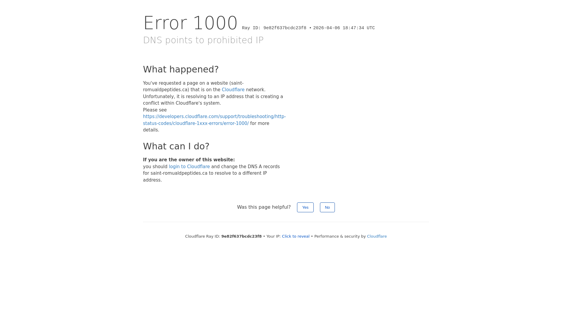 website screenshot of https://saint-romualdpeptides.ca/