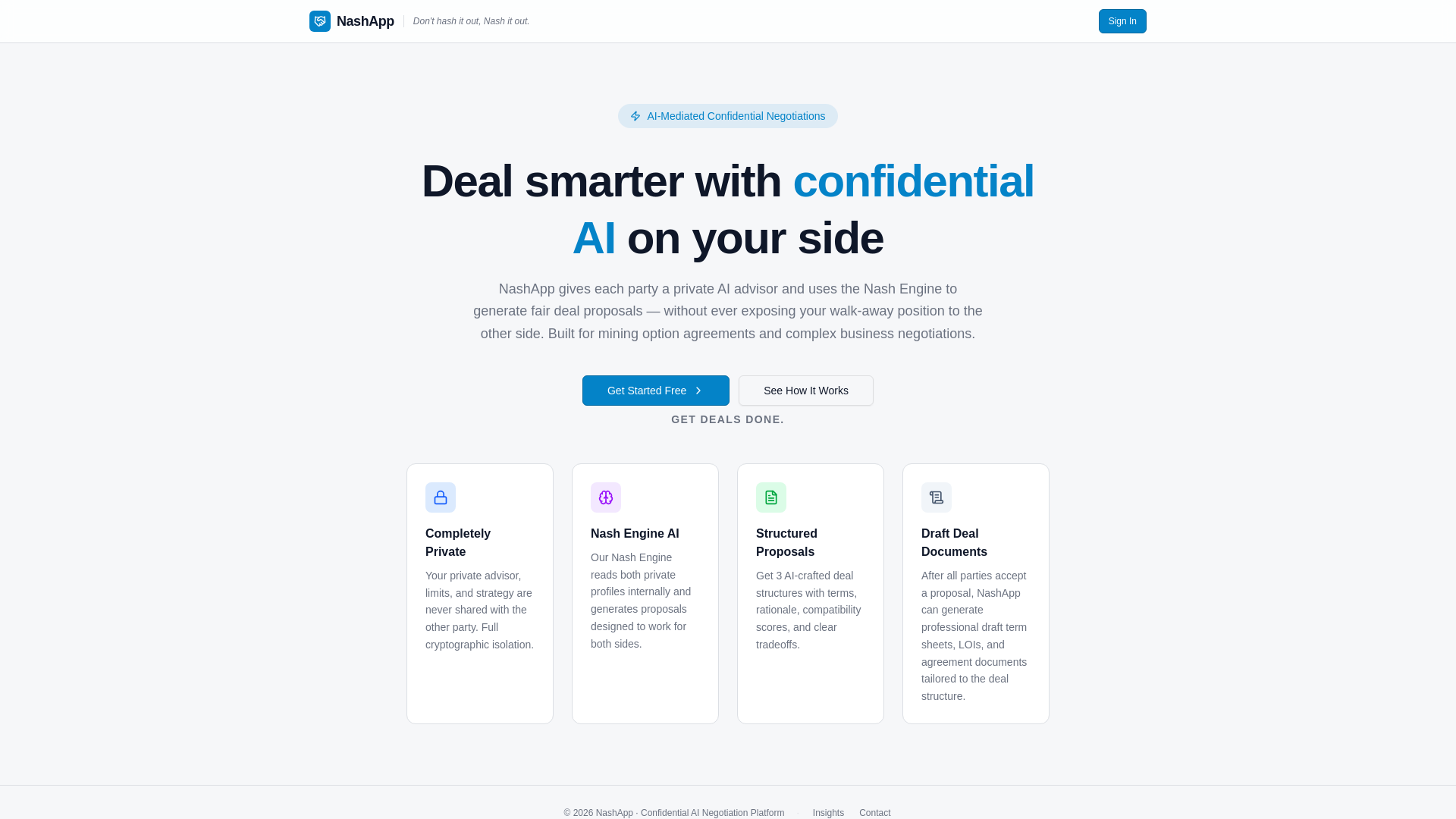 website screenshot of https://nashapp.io/