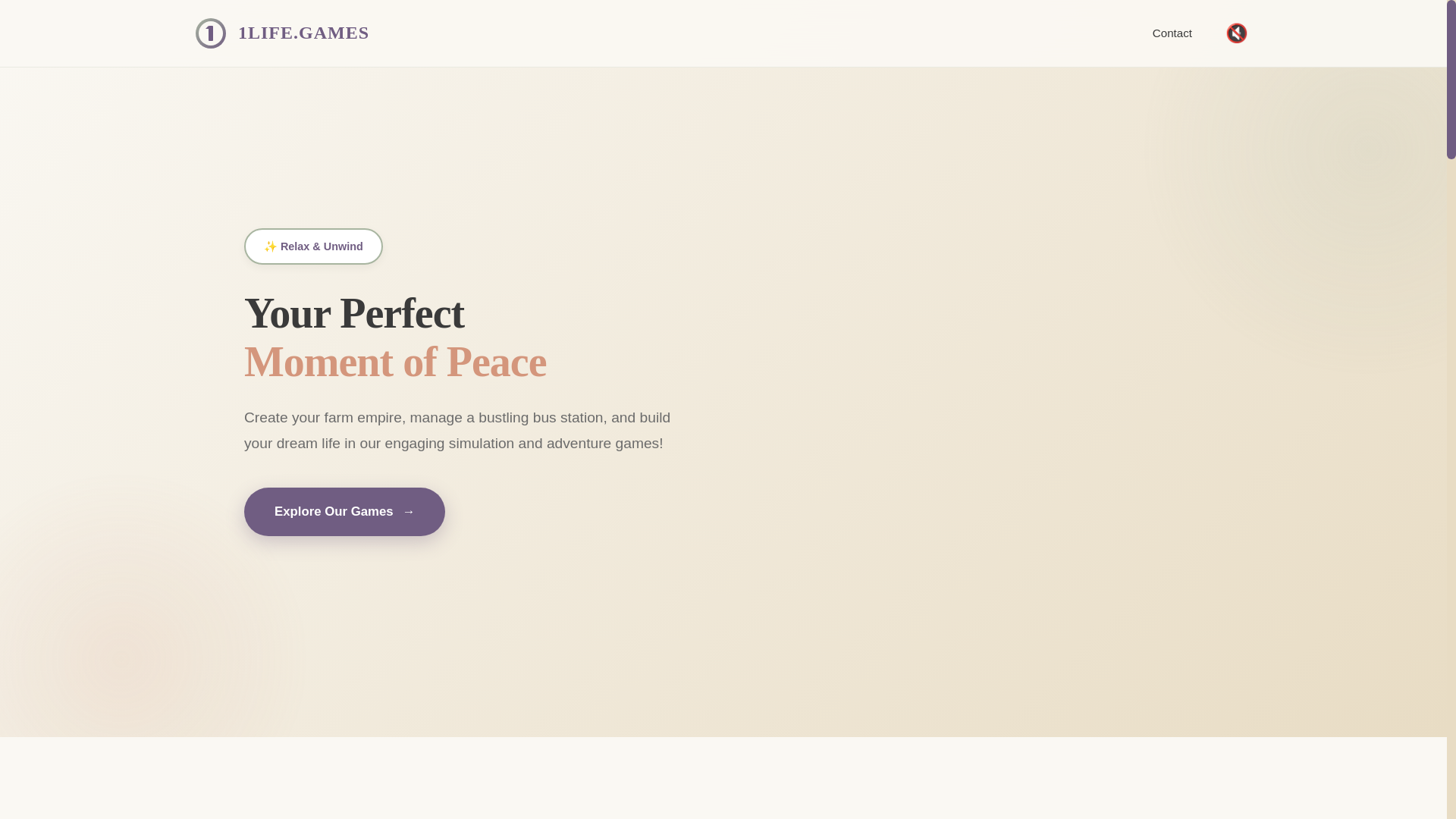 website screenshot of https://1life-games.pages.dev/