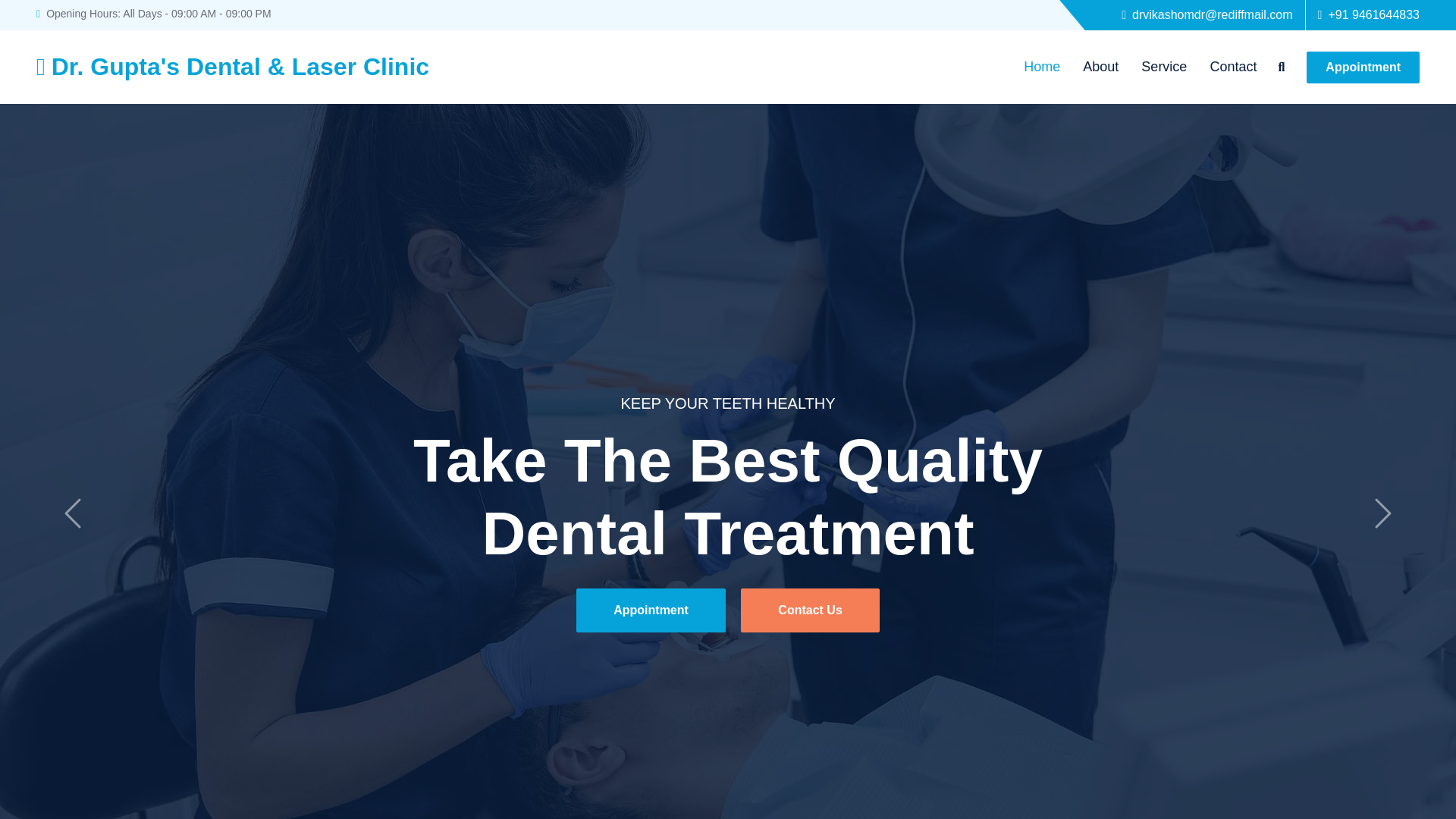 website screenshot of https://drguptadental.pages.dev/