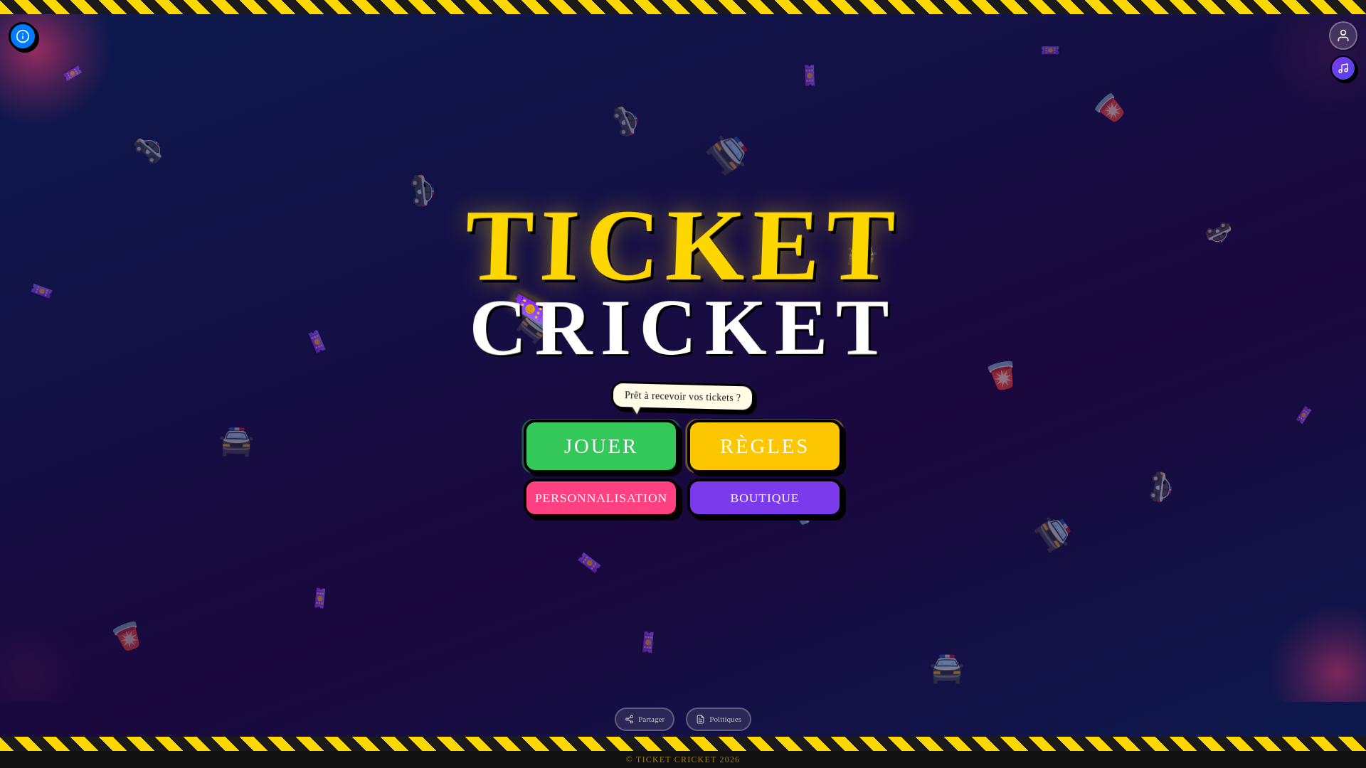 website screenshot of https://lejeuticketcricket.com/