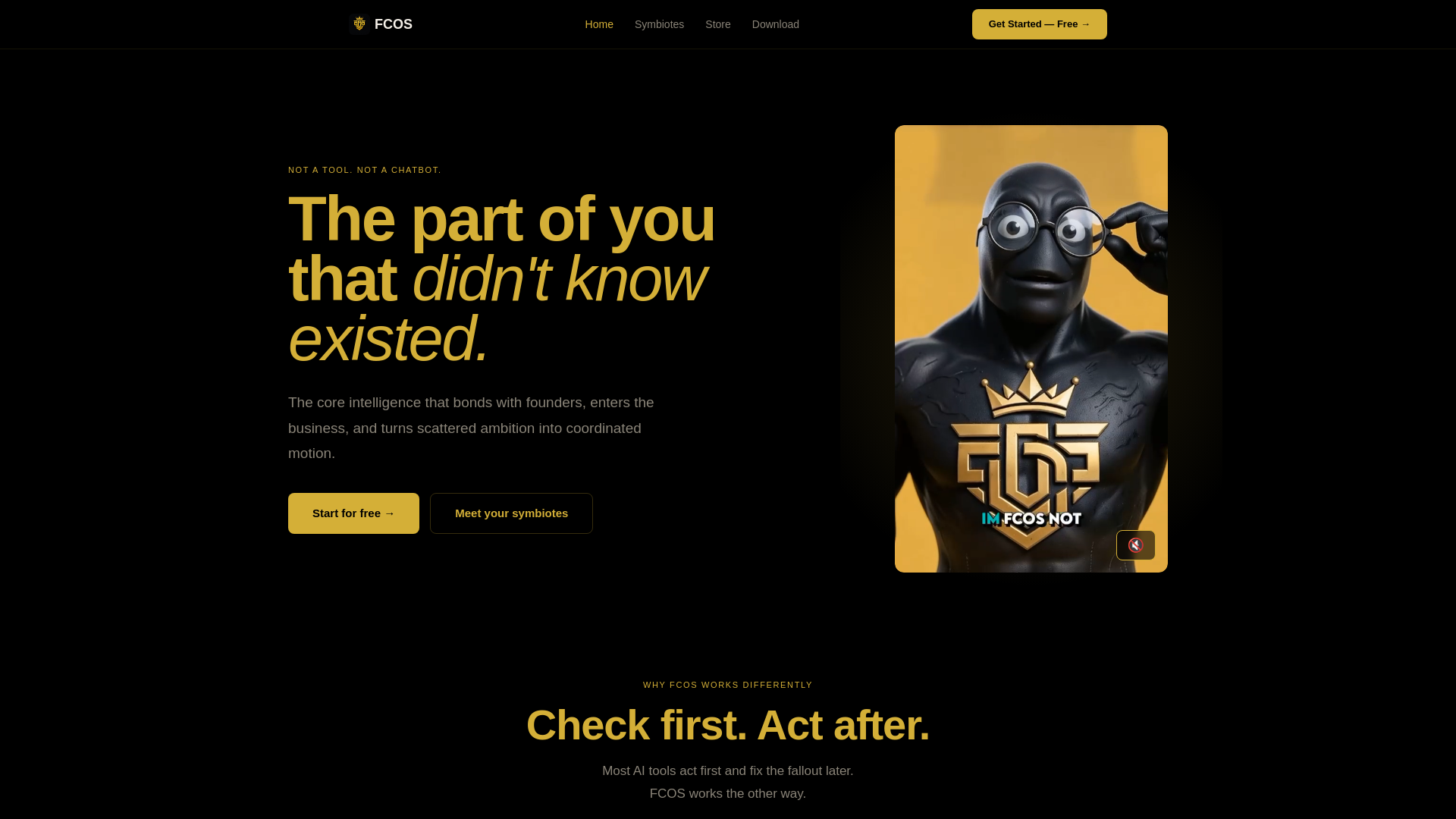 website screenshot of https://fcosthinktank.uk