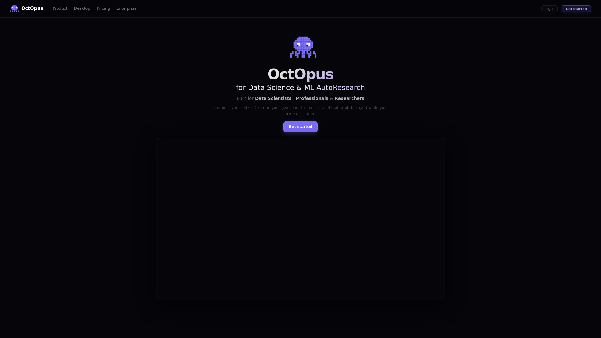 website screenshot of https://octoopus.dev/