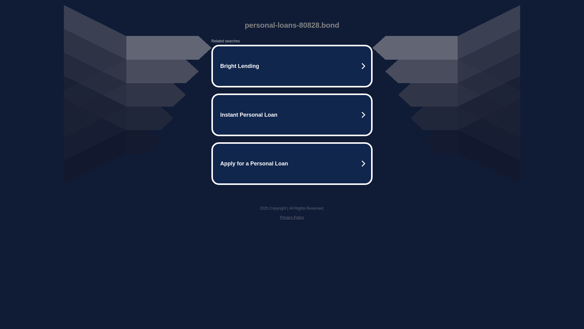 website screenshot of https://personal-loans-80828.bond/