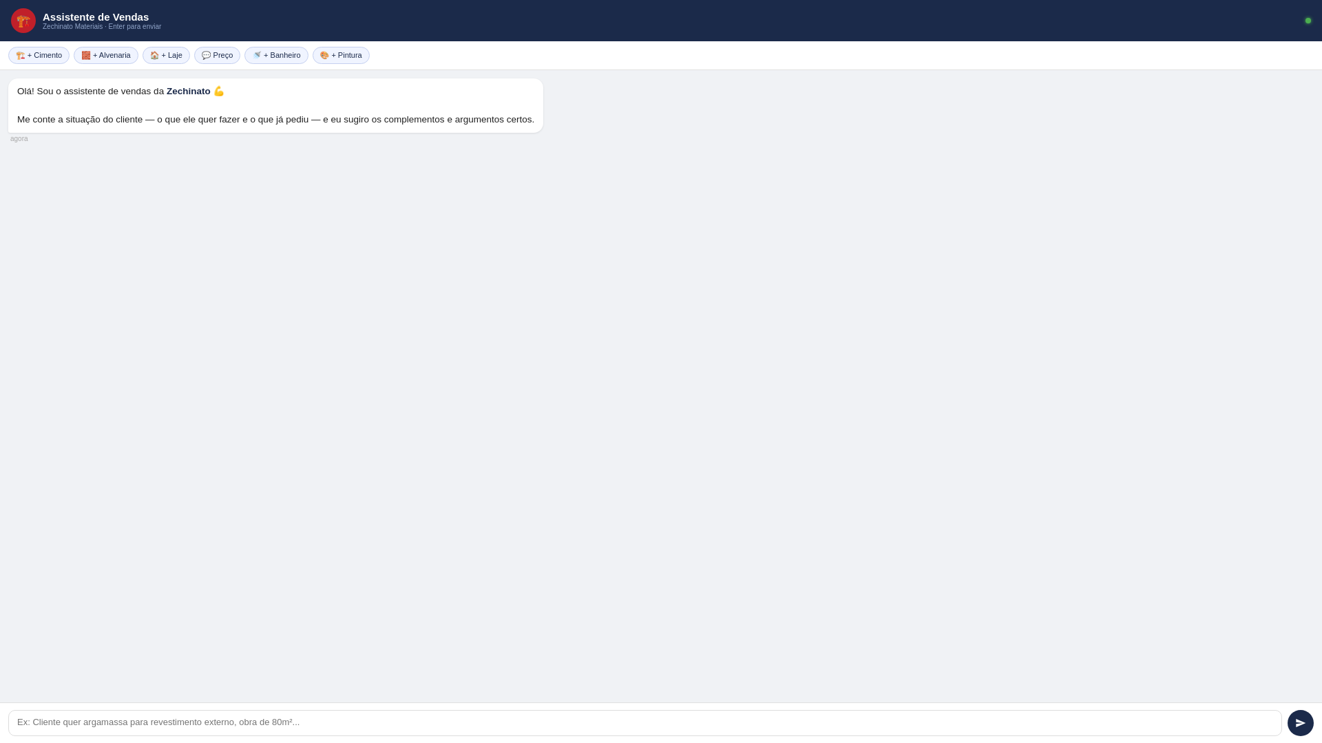 website screenshot of https://assistente-zechinato.pages.dev/