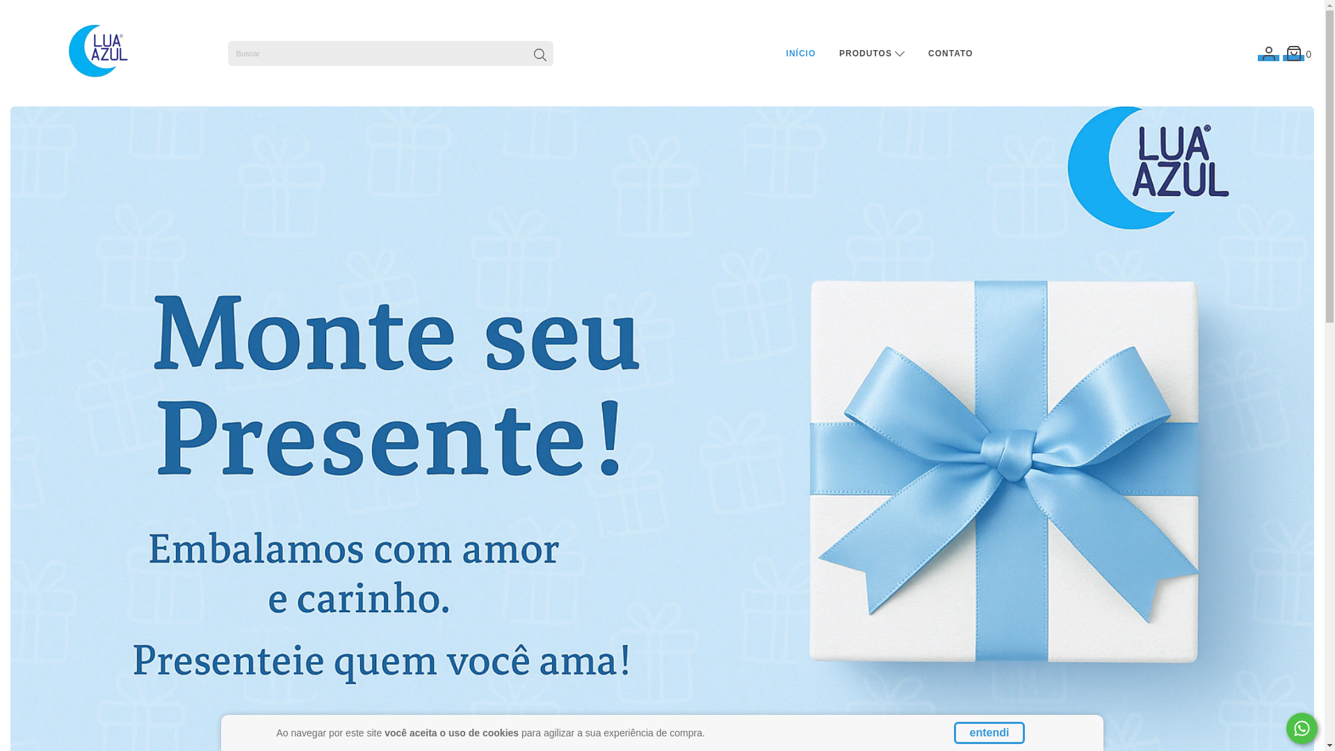 website screenshot of https://luaazulinfantojuvenil.com.br/