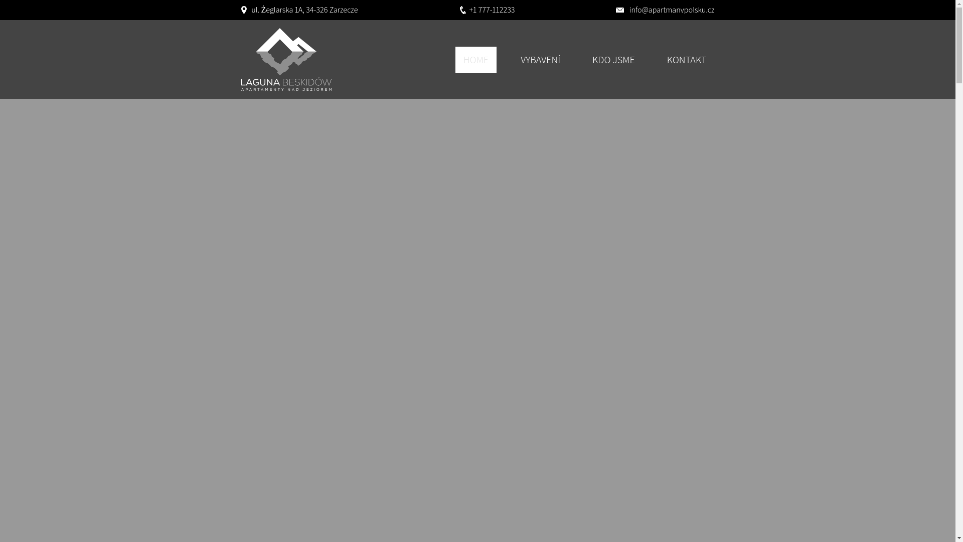website screenshot of https://apartmanvpolsku.cz/