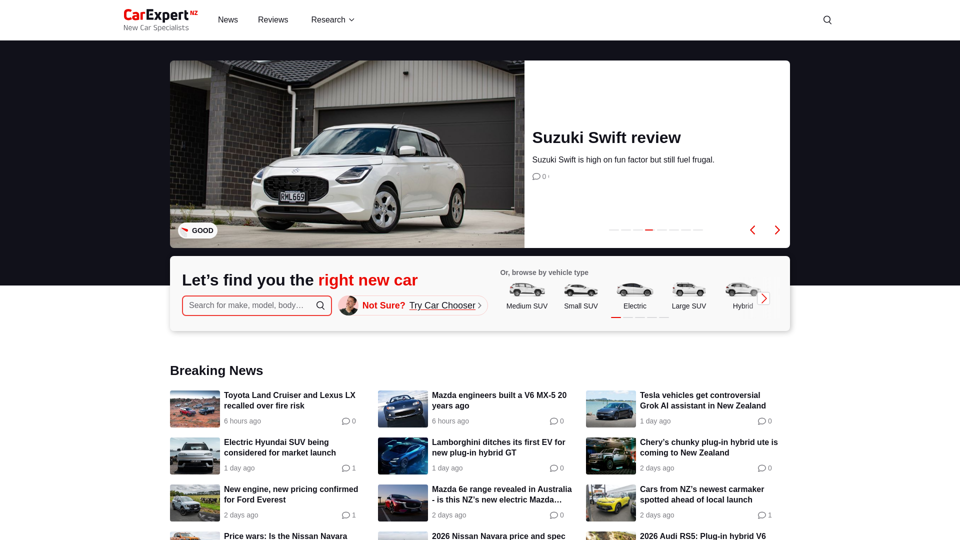website screenshot of https://www.carexpert.co.nz/