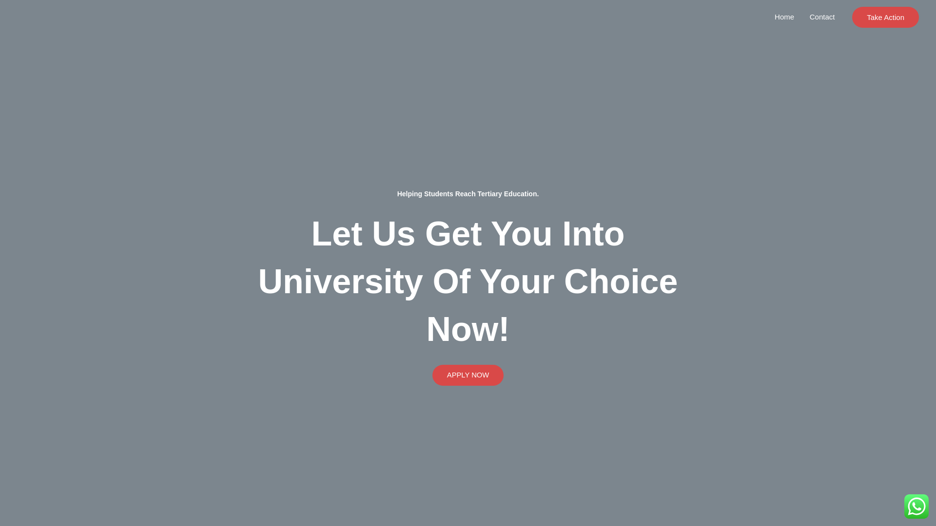 website screenshot of https://centralapplicationdesk.co.za/